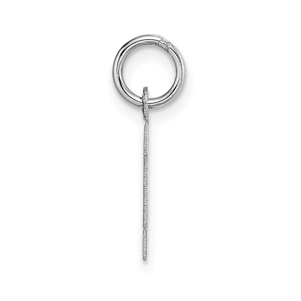 The Black Bow 14k White Gold Amanda Collection Small Block Style Initial K Pendant - Perfect for Gifts, Anniversaries, and Everyday Elegance