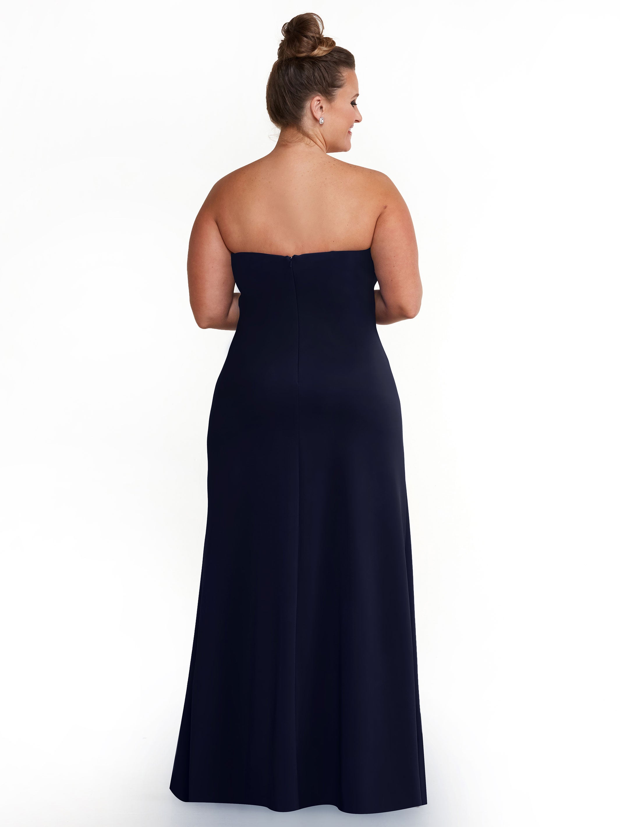 Elegant 83044 A-Line Double Knit Strapless Sweetheart Neckline Bridesmaid Dress - Perfect for Weddings, Formal Events & Special Occasions