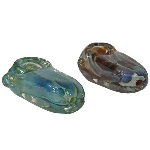 Chubby Spoon Pipes - Handcrafted Glass Smoking Pipes for Herbs & Tobacco | Perfect for Travel, Camping & Relaxation