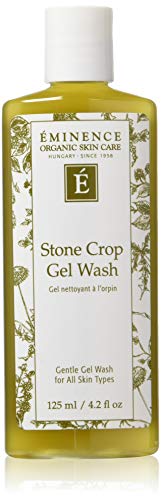 Eminence Organic Stone Crop Gel Wash - 4.2 fl oz (125 ml) for Clear, Hydrated Skin - Gentle Face Cleanser for Sensitive & Acne-Prone Skin - Vegan & Cruelty-Free Skincare for Daily Use