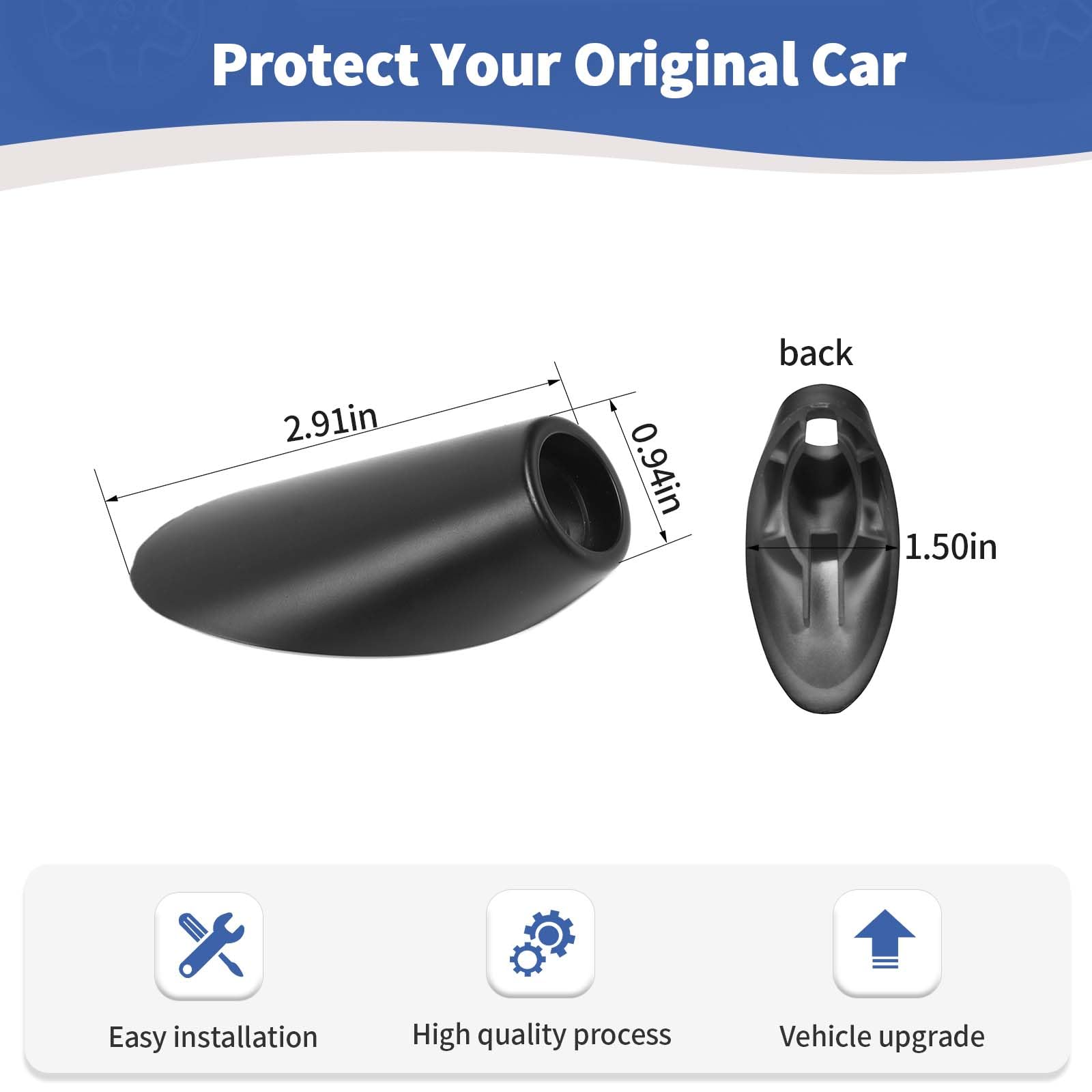 RT-TCZ RAM Radio Antenna Base Replacement - Compatible with Dodge RAM 1500/2500/3500 2010-2017 Models | Black Exterior Truck Accessories | Perfect for Off-Roading & Daily Commuting