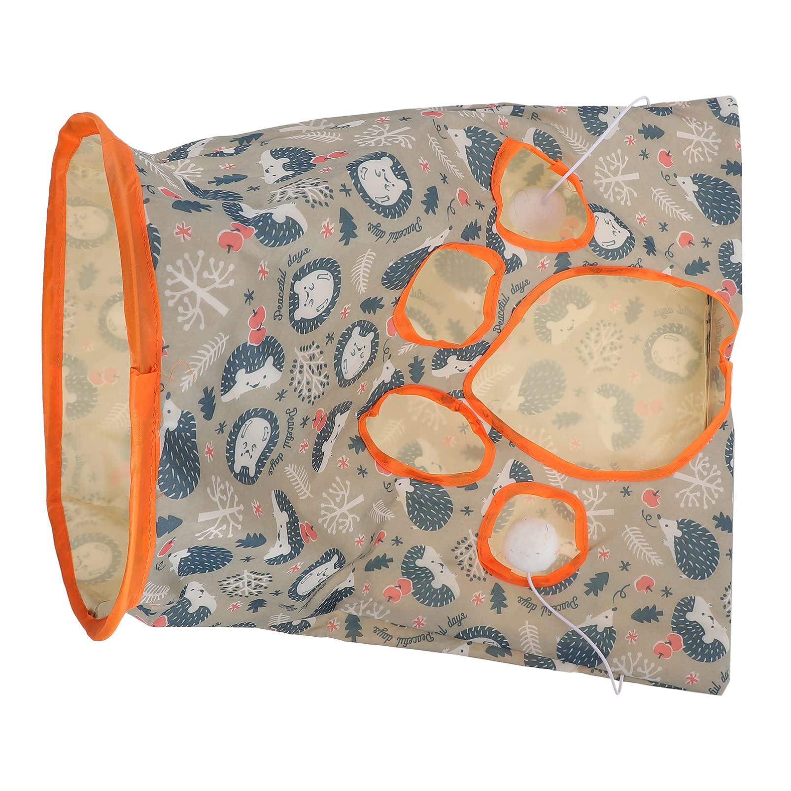 POPETPOP Foldable Pet Tunnel Toy - Interactive Collapsible Cat Tube for Kittens, Puppies & Rabbits | Indoor Play Tent for Small Animals | Portable Blue Pet Tunnel for Playtime & Exercise