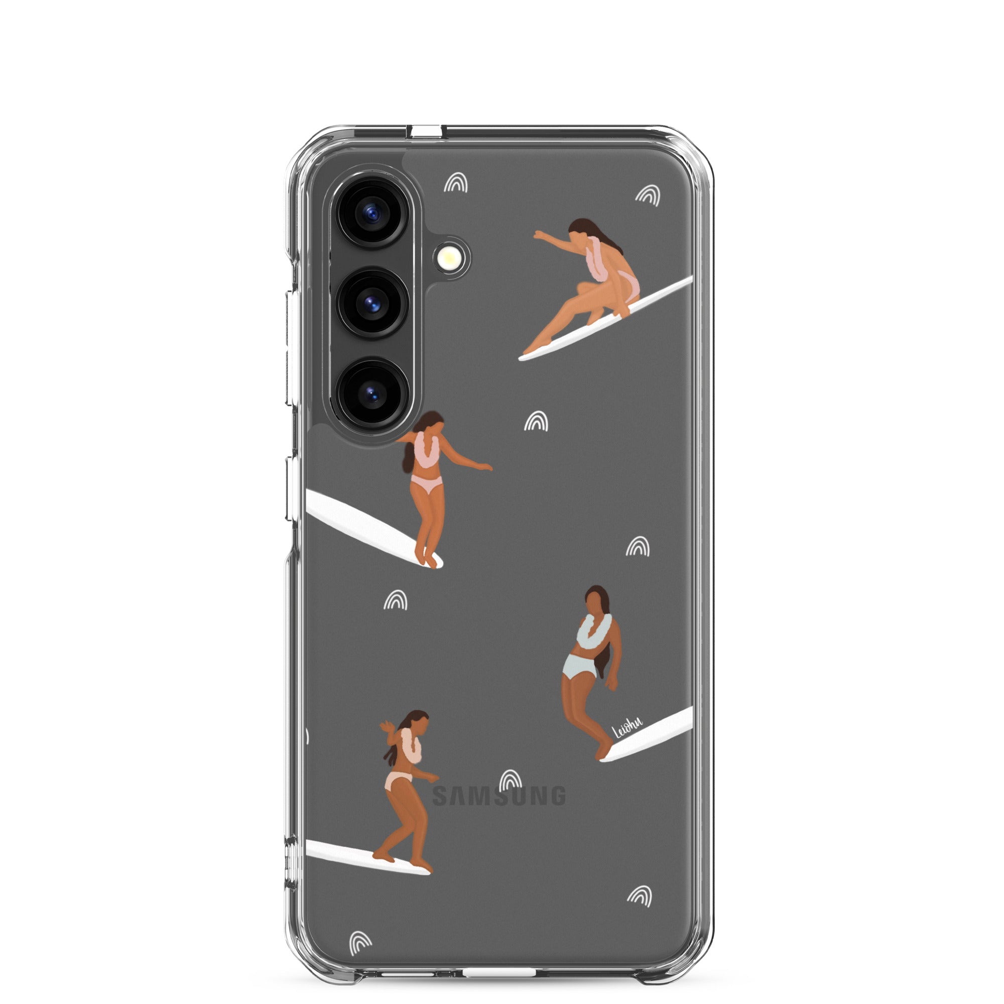 He'e Nalu Clear Protective Case for Samsung Galaxy - Slim Scratch-Resistant Cover for Everyday Use, Travel & Outdoor Activities