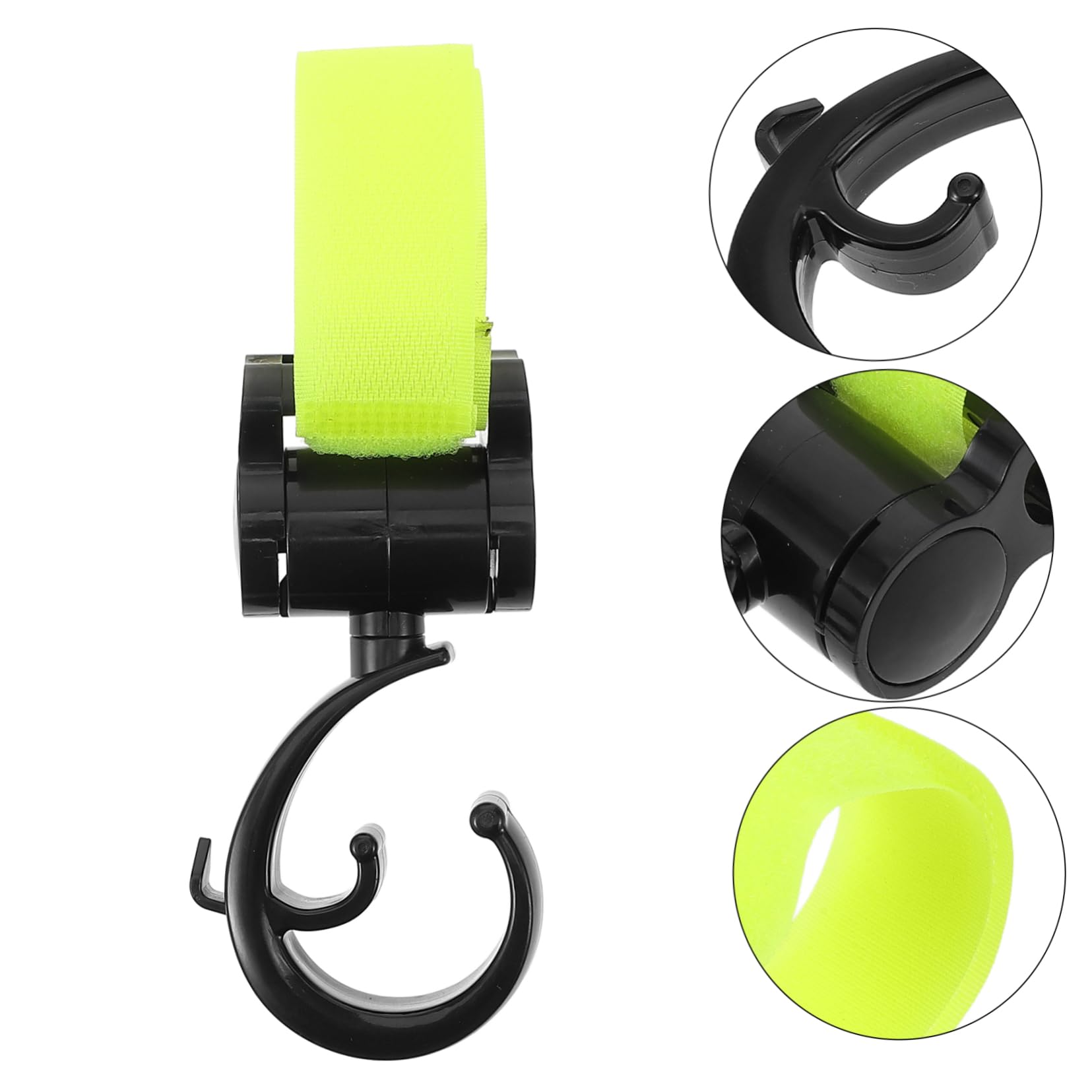 LALADEFIEE Stroller Organizer Hooks - 4 Pack Durable Plastic Stroller Hangers for Diaper Bags, Toys & Accessories | Perfect for Baby Strollers, Shopping Carts & Travel Gear Organization