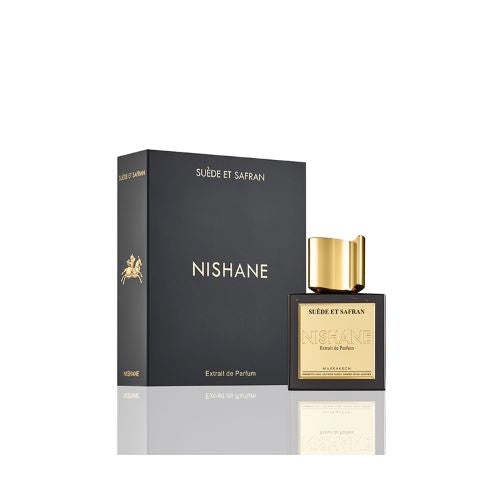 Nishane Suede Et Safran 50ml Extrait de Parfum for Men - Premium Long-Lasting Fragrance with Saffron & Suede Notes | Perfect for Date Nights & Special Occasions