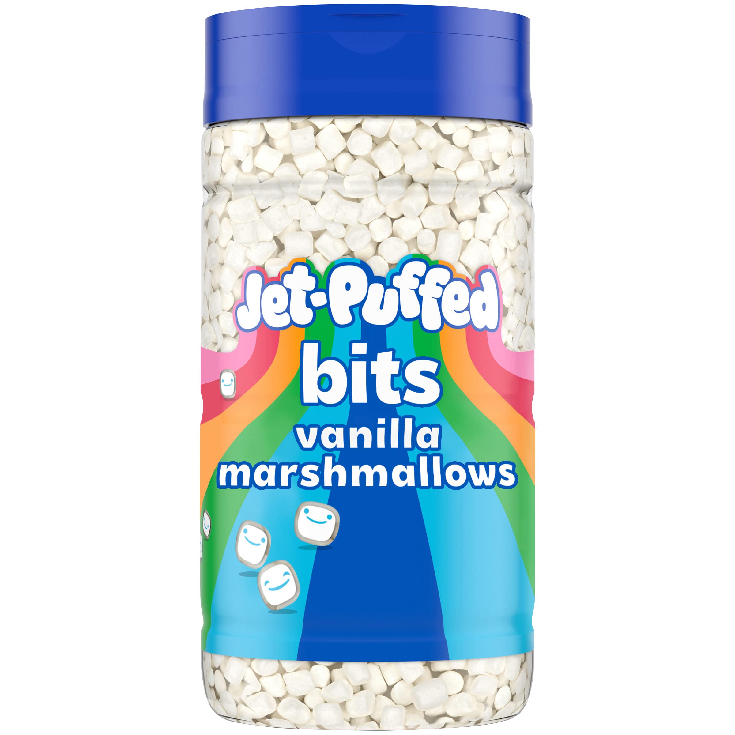 Jet-Puffed Vanilla Marshmallow Bits - 3 oz Resealable Shaker for Baking, Hot Cocoa & Dessert Toppings | Perfect for S'mores, Cereal & Yogurt Mix-Ins