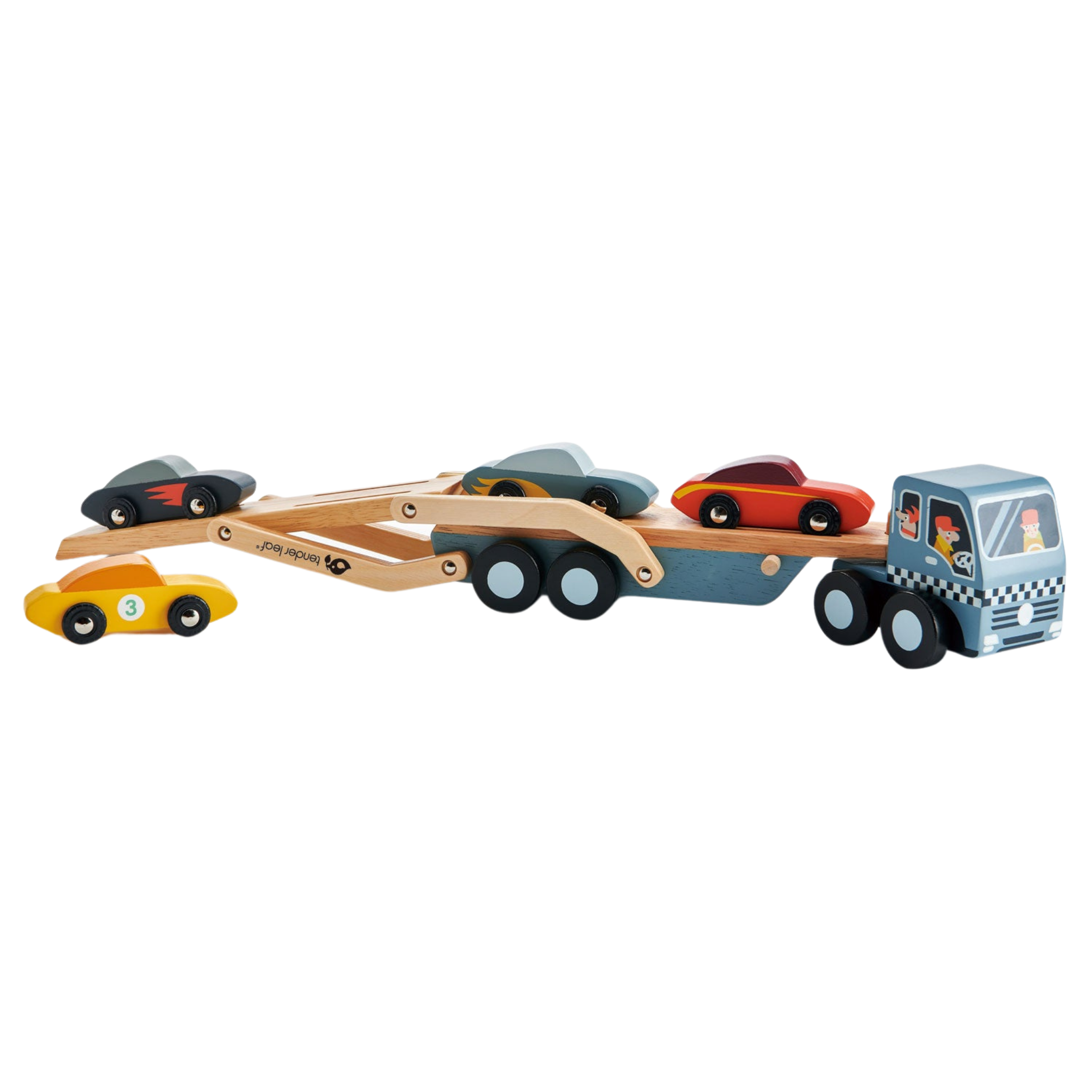 Best Car Transporter Toy for Kids - Durable Die-Cast Vehicle Carrier with 6 Toy Cars - Perfect for Playtime, Travel & Gift Ideas