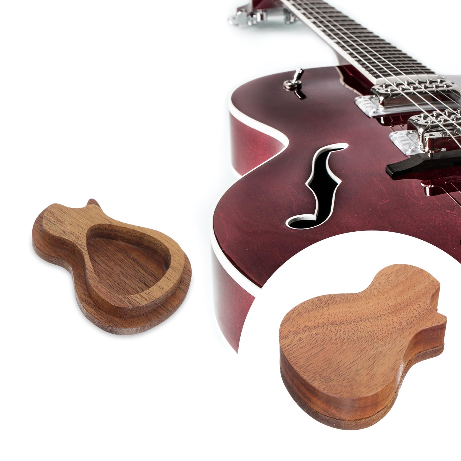 VICASKY Wooden Ukulele Pick Storage Box with Display Stand - Guitar Picks Organizer Case for Bass, Acoustic & Electric Guitars - Perfect for Musicians, Music Stores & Home Decor