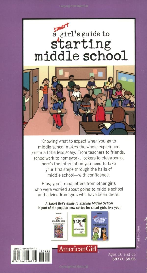 Smart Girl's Guide to Starting Middle School - Essential Tips & Advice for Transitioning to 6th Grade | School Supplies, Organization & Confidence Building for Preteen Girls