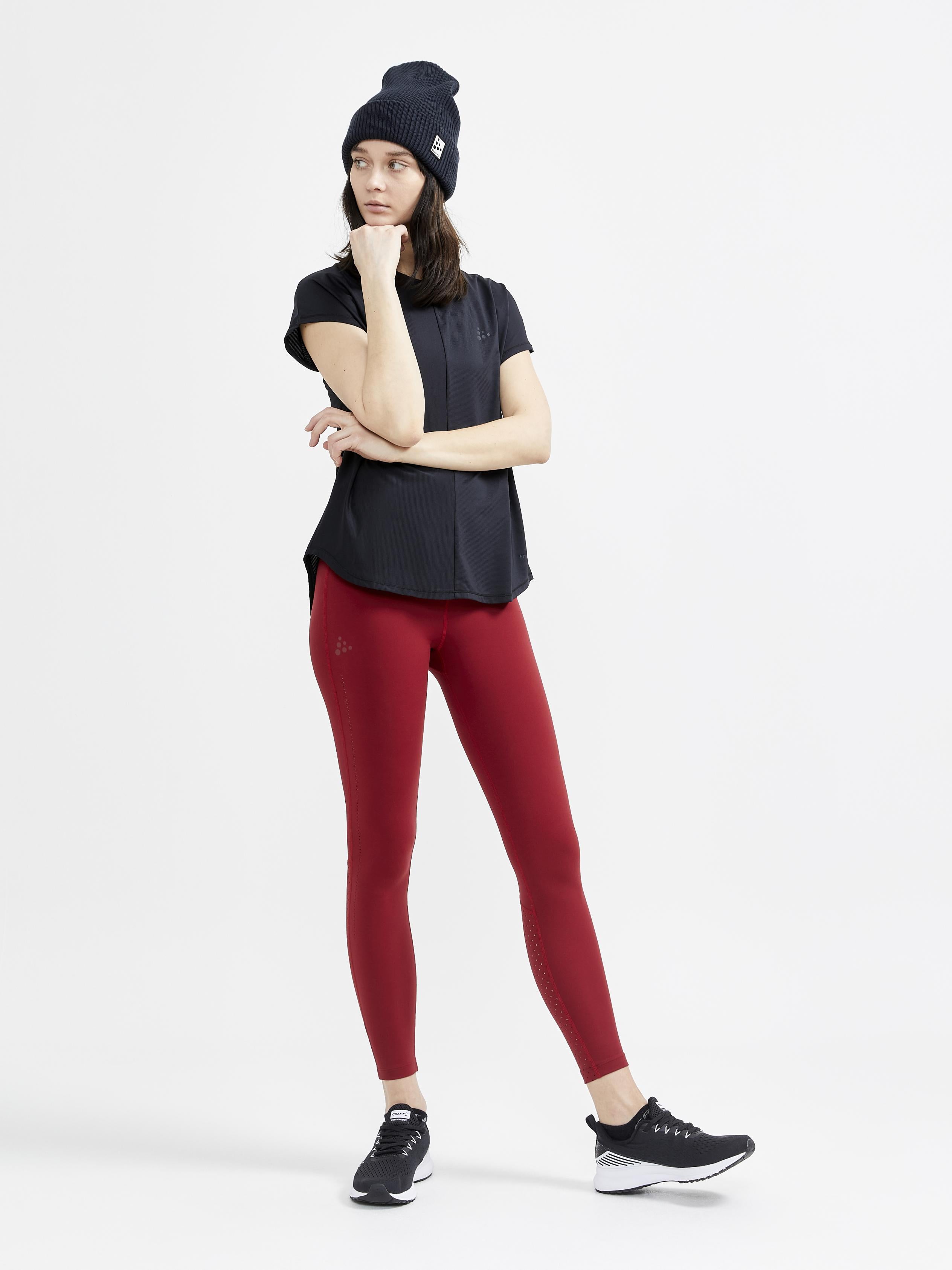 Women's Core Charge Rib Tee - Soft Stretch Comfort Fit T-Shirt for Casual Wear & Workout | Perfect for Yoga, Running & Everyday Outfits