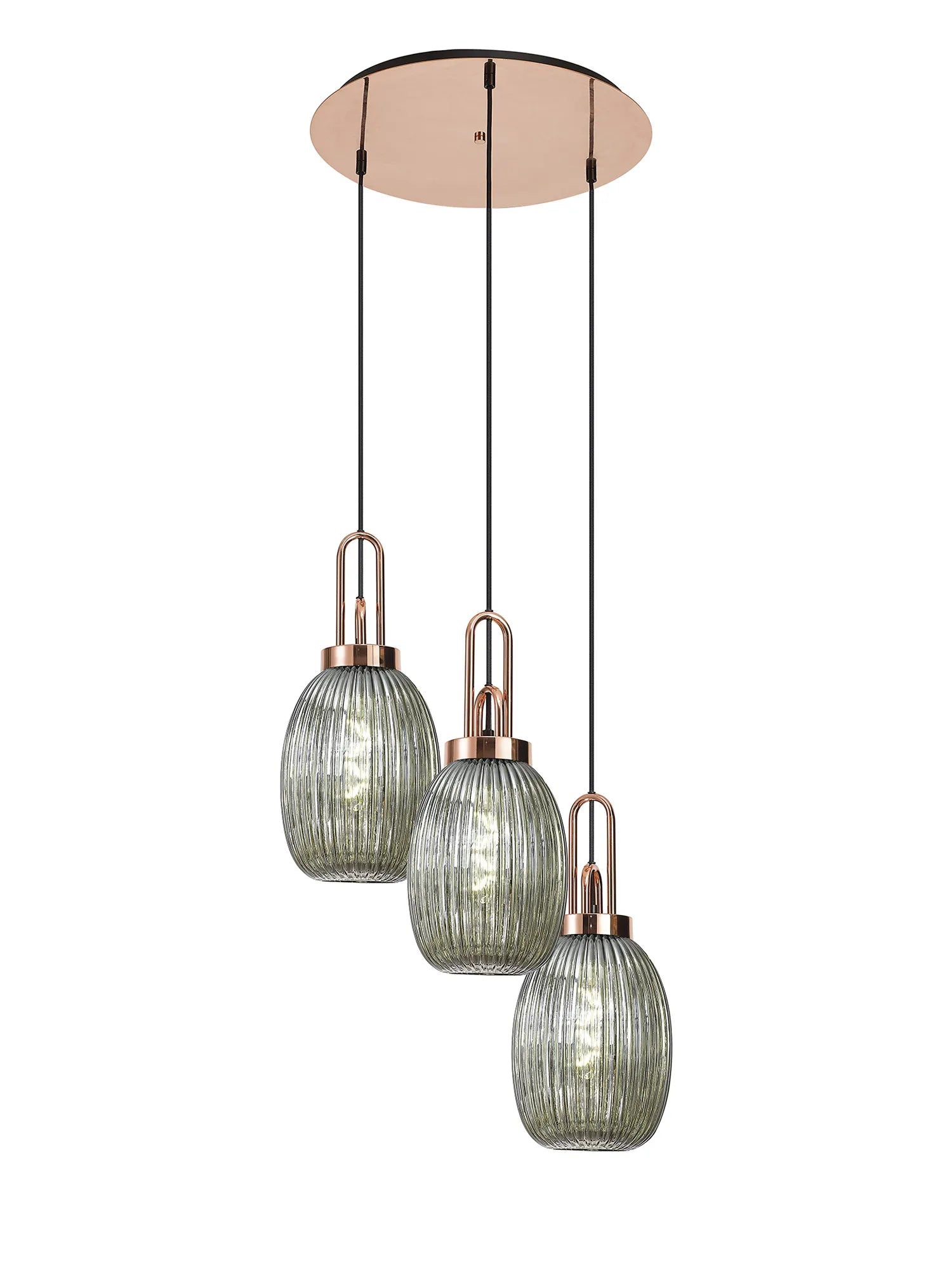 Stylish Cadiz 3-Light Cluster Pendant - Modern Ceiling Lighting Fixture for Dining Room, Kitchen Island & Living Room Decor