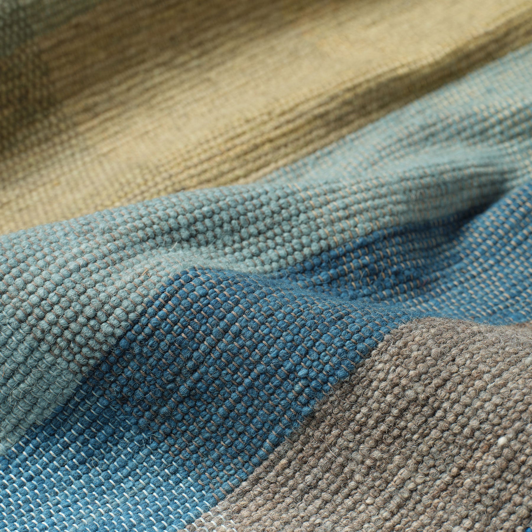 Handmade Wool Remnant Woven Rug - 18