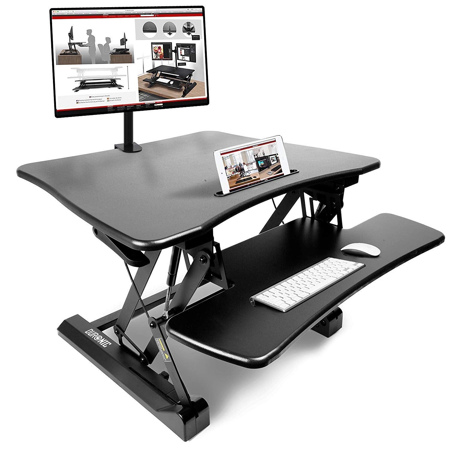 Duronic DM05D3 Height Adjustable Standing Desk Converter - 29