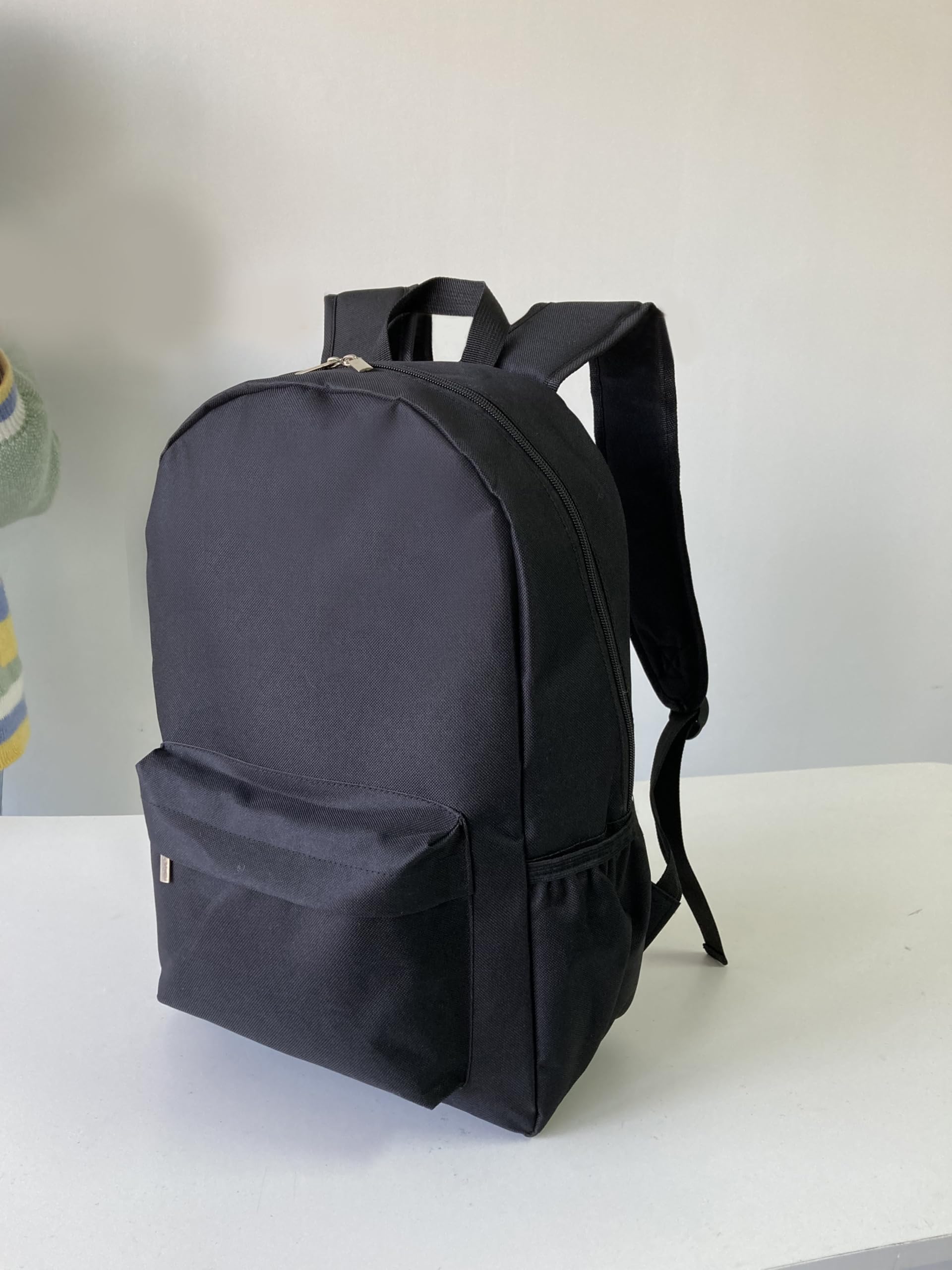 Stylish Waterproof Backpack for Women & Men - Lightweight Laptop Backpack for College, High School, Travel & Daily Use - Durable Unisex Bookbag for Work, Commuting & Outdoor Activities - Black