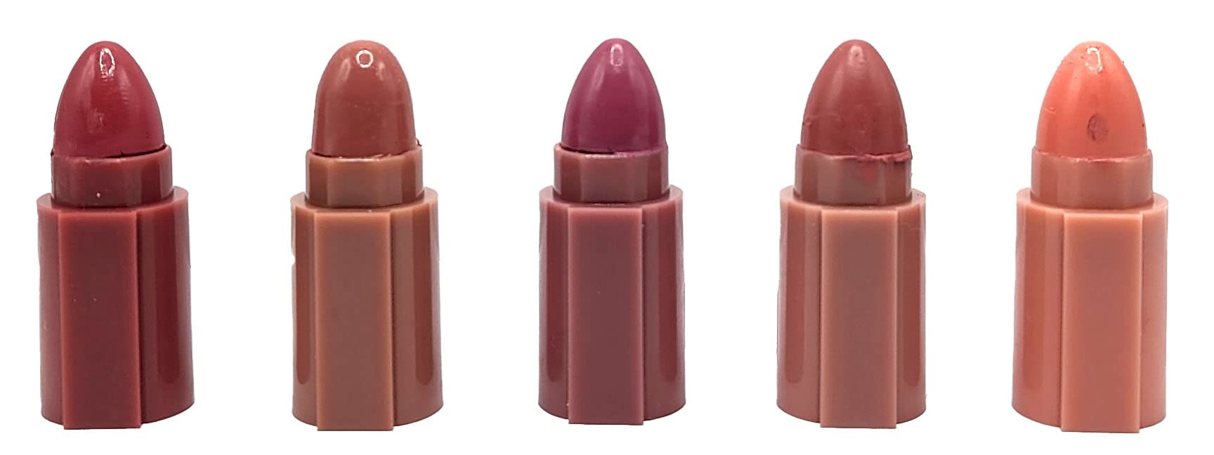 TopFinder® 5-in-1 Organic Nude Lipstick Set - Matte Long Lasting Lipstick with Super Stay Crayons & Lip Gloss for Women & Girls | Perfect for Daily Wear, Parties & Makeup Gifts
