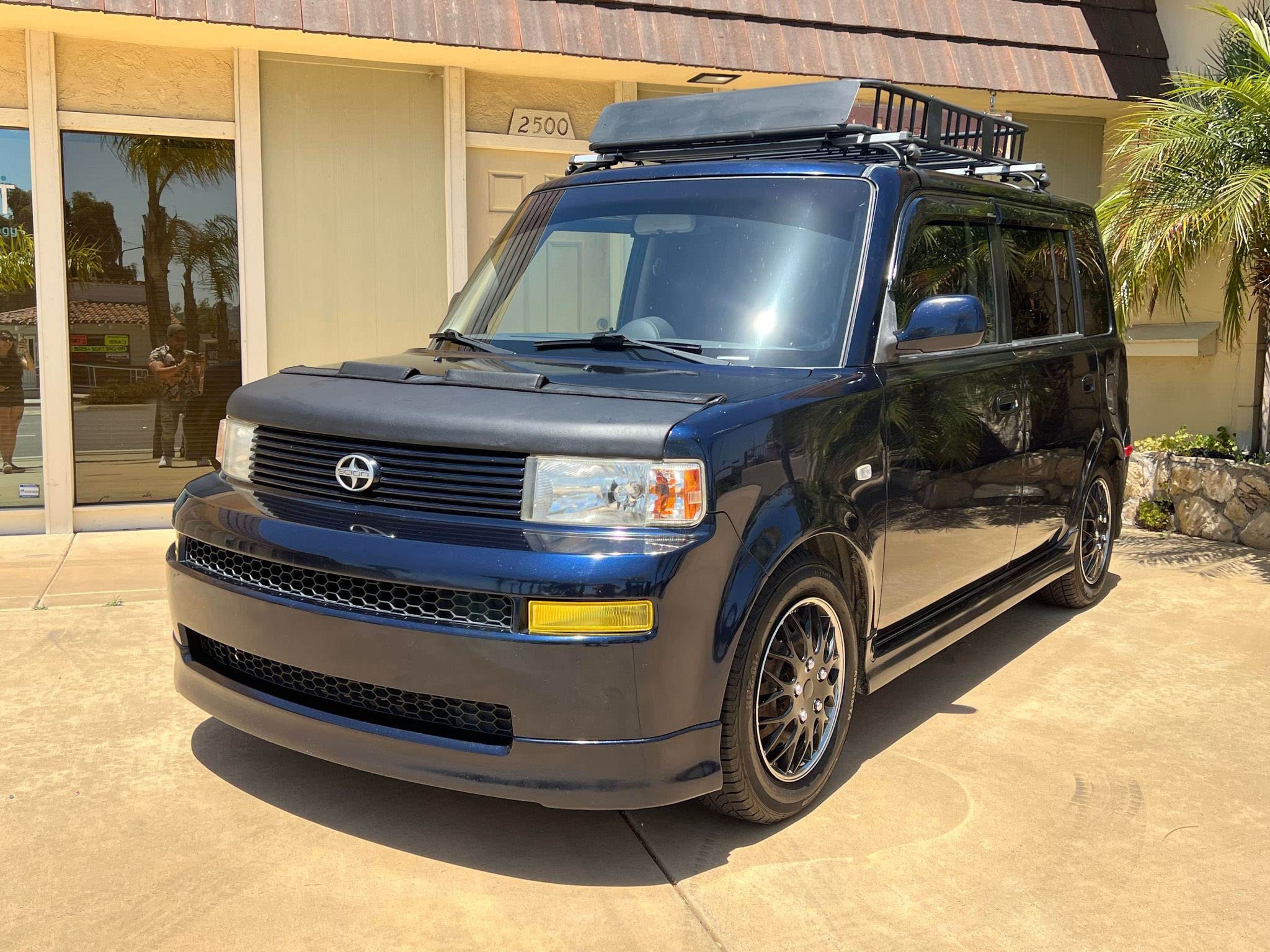 Scion XB 2004-2007 Car Hood Bra Mask Cover - Black Vinyl Protective Bonnet Protector for Scion XB 2004 2005 2006 2007 Models - Perfect for Road Trips, Car Shows & Daily Protection