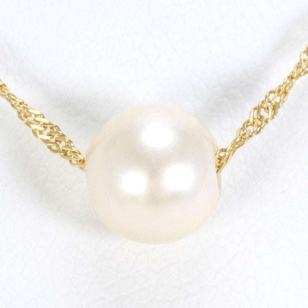 18K Yellow Gold Pearl Necklace for Women - Elegant Bridal Jewelry & Wedding Gift - Perfect for Anniversaries, Date Nights and Special Occasions