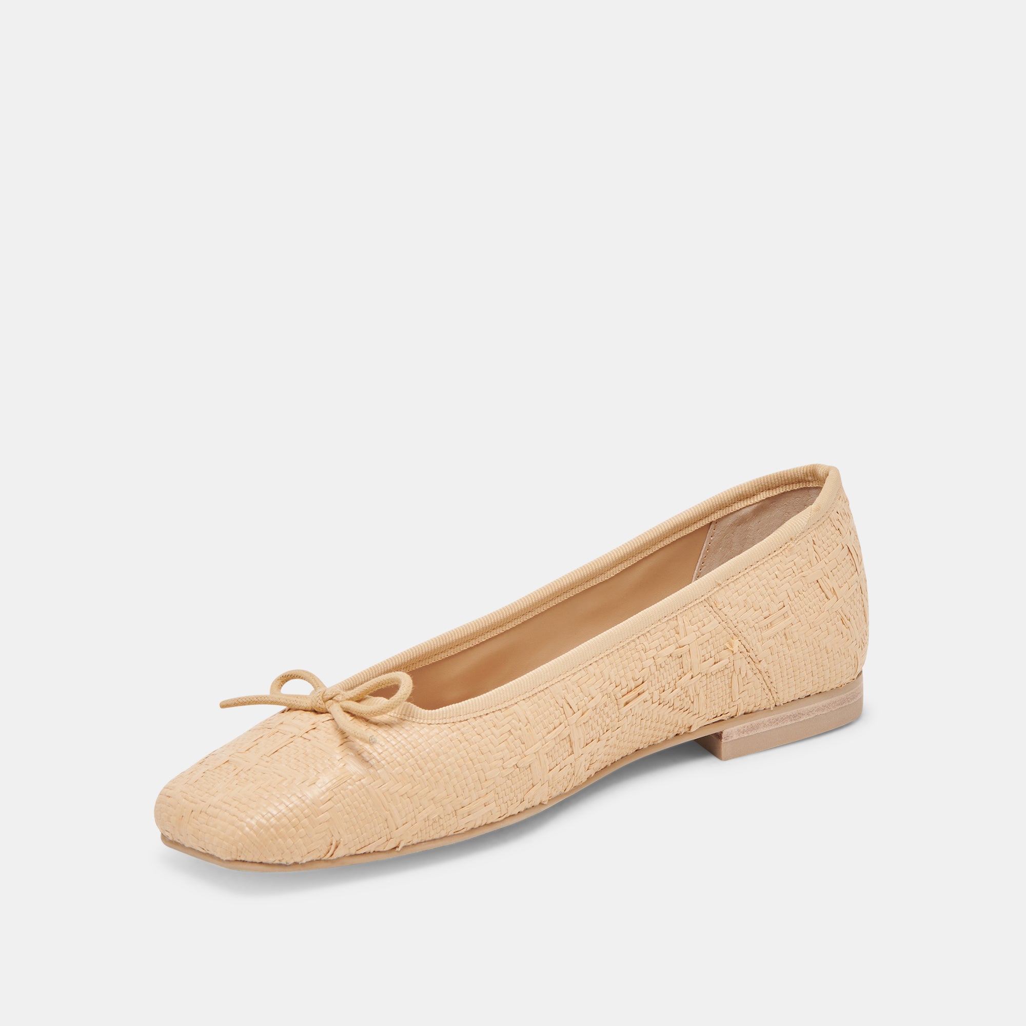 ANISA Women's Ballet Flats - Lightweight Natural Woven Raffia Shoes for Women | Comfortable Casual Slip-On Flats for Walking, Work & Summer Outfits