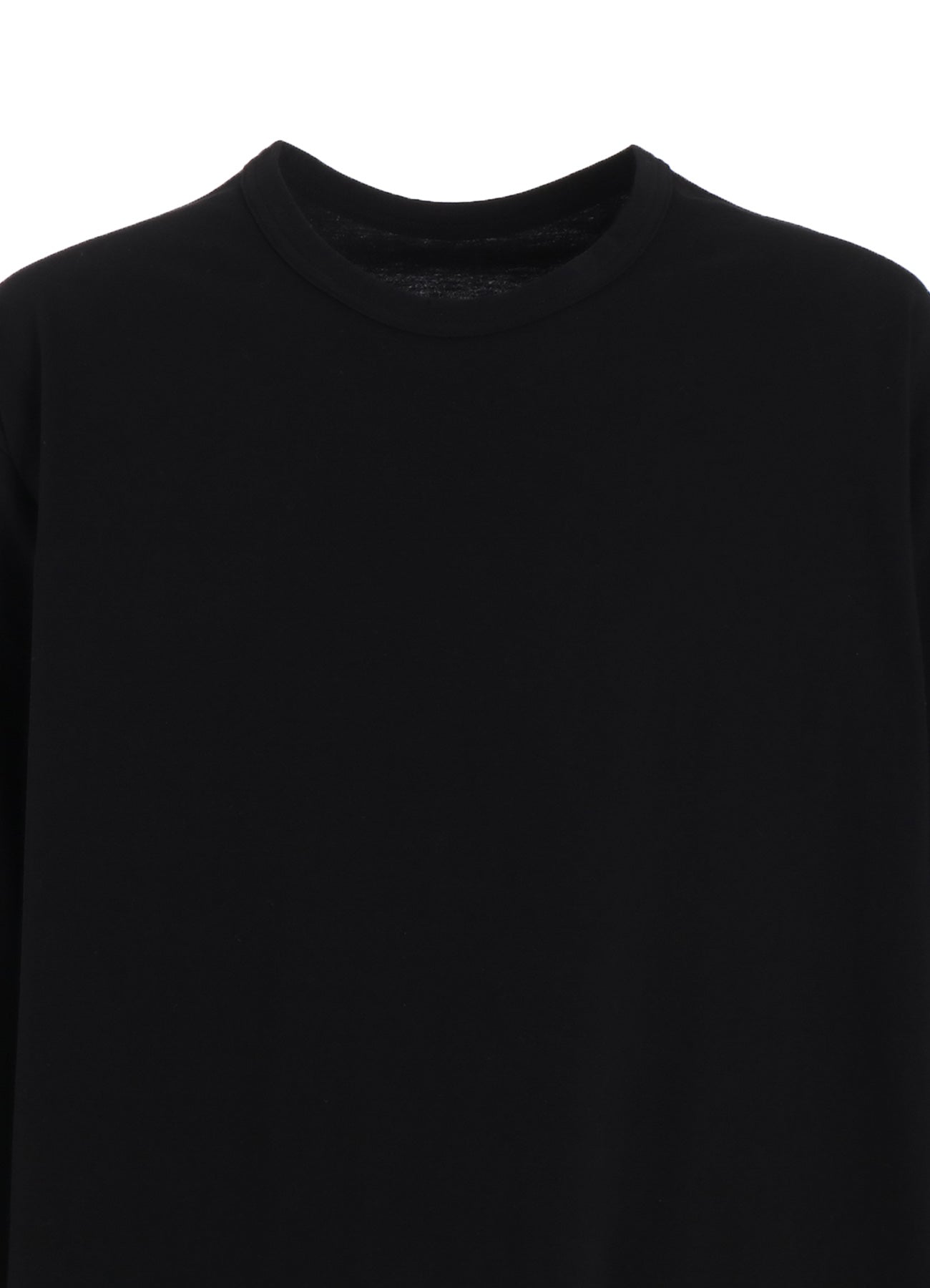 Soft Cotton Jersey Round Hem Jumbo T-Shirt with Long Sleeves - Comfortable Oversized Casual Top for Everyday Wear