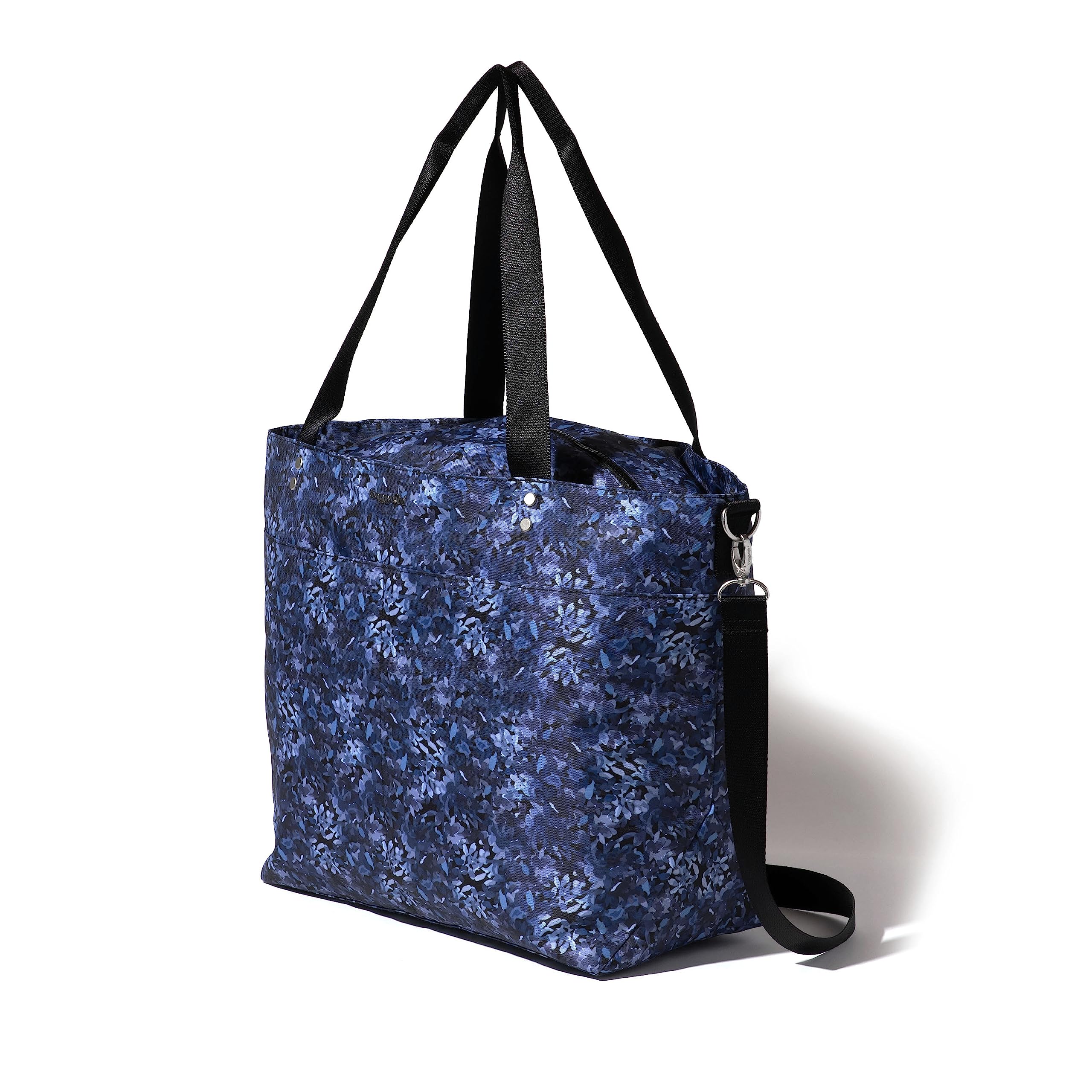 Large Lightweight Nylon Tote Bag for Women - Spacious Carryall Weekender with Zipper Top & Luggage Sleeve - Perfect for Travel, Beach, Work and Gym Use