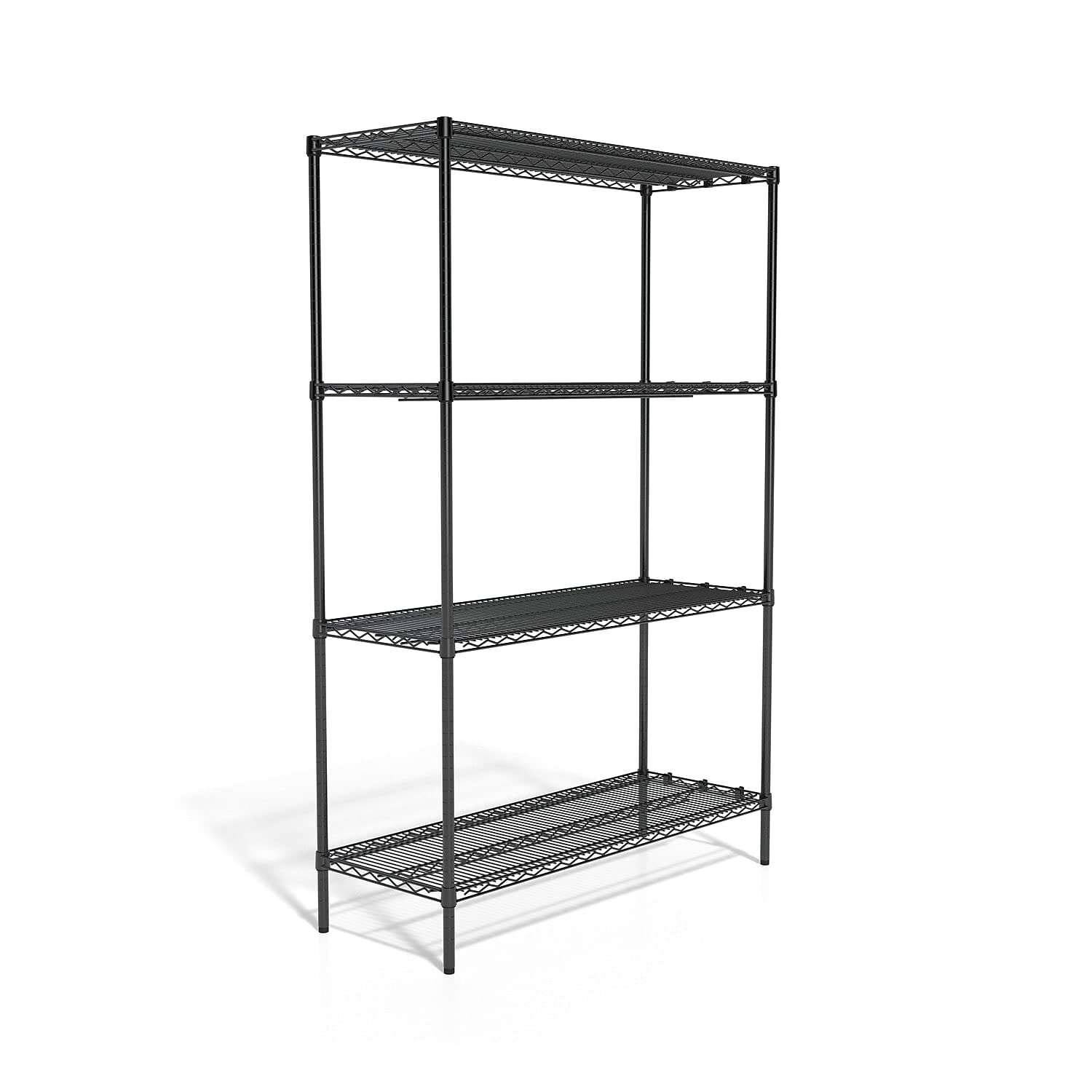 Staples 810837 4-Tier Heavy Duty Wire Shelving Unit - 72