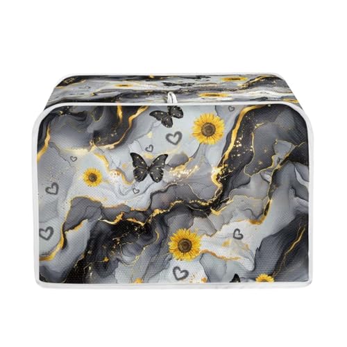 Grey Marble Butterfly Sunflower