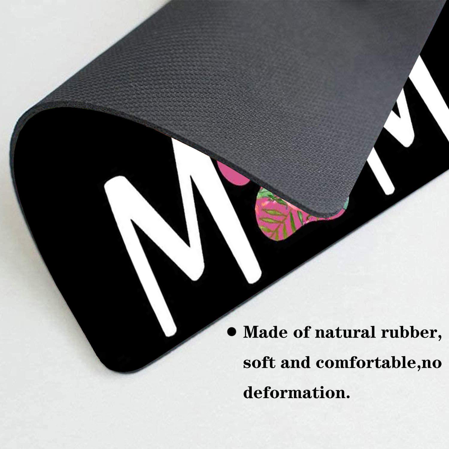 Premium Gaming Mouse Pad & Coasters Set - Non-Slip Rubber Mousepad with Floral Dog Mom Design for Work & PC Gaming - Perfect for Office, Home Desk & Gaming Setup