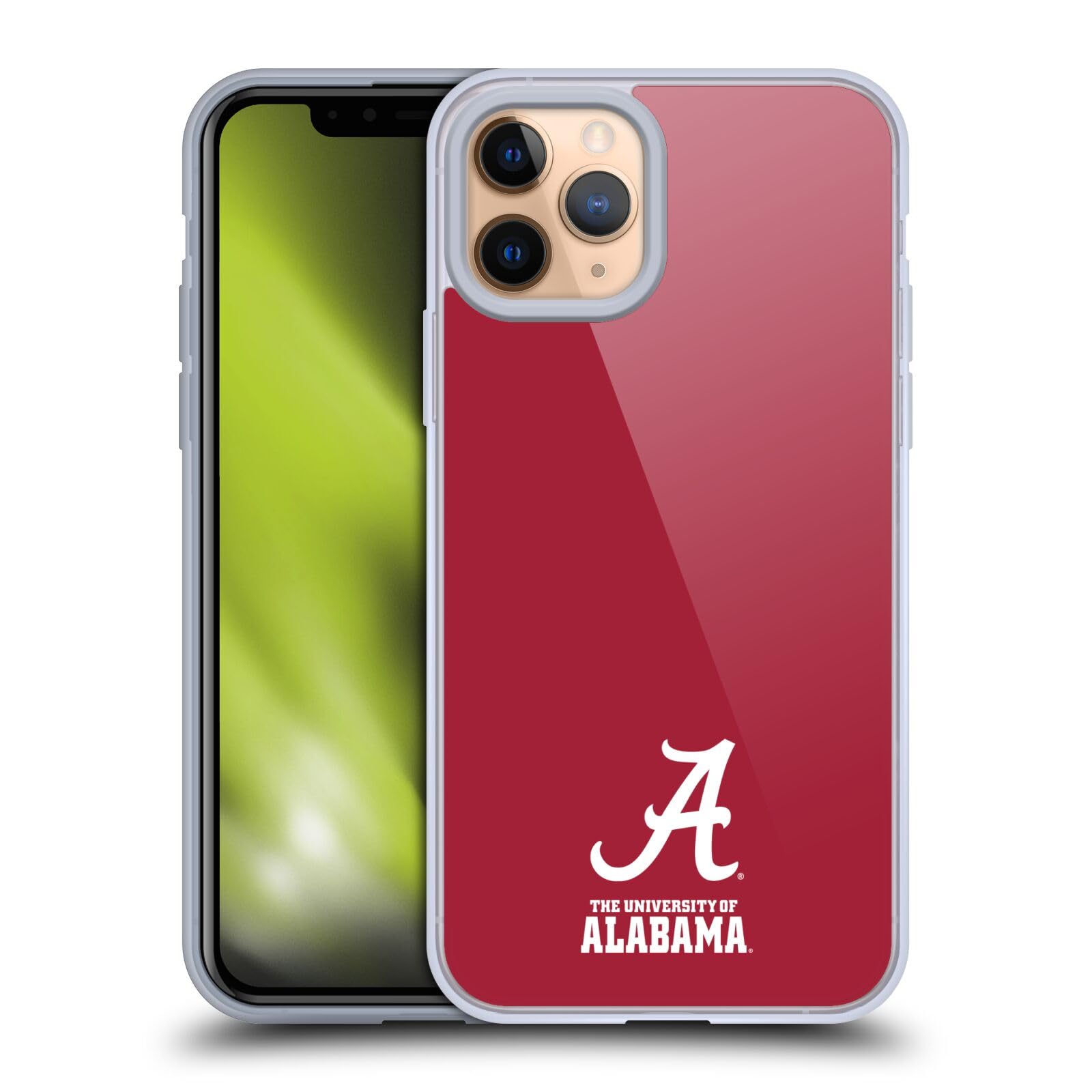 Official University of Alabama UA Logo Soft Gel Phone Case - Compatible with iPhone 11 Pro | Durable Protection & School Spirit | Perfect for Game Days, Campus Life & Alabama Fans