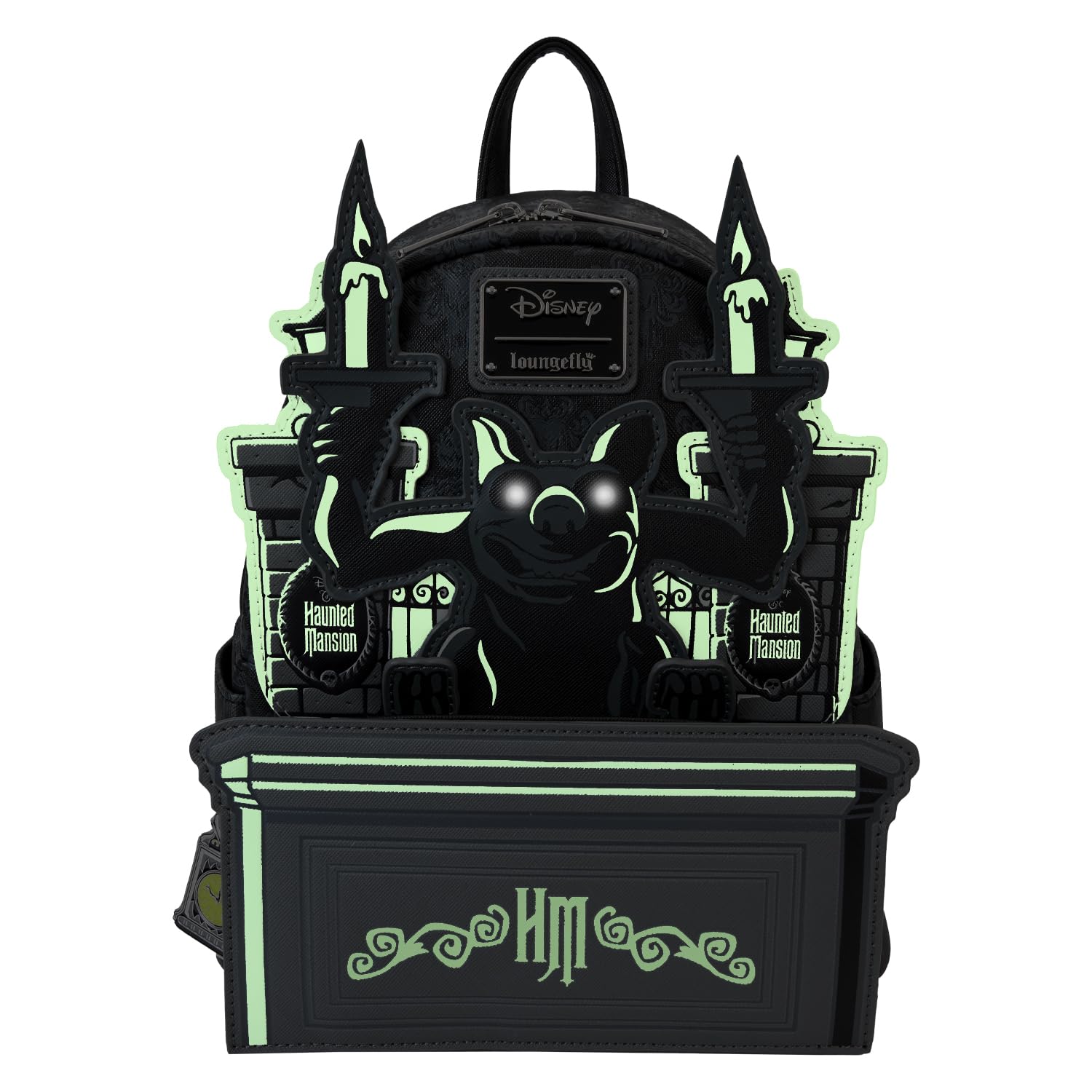 Loungefly Disney Haunted Mansion Gargoyle Wallpaper Mini Backpack - Cute Disney Parks Collectible Crossbody Purse for Women | Perfect for Theme Park Visits, Cosplay & Disney Fan Gifts