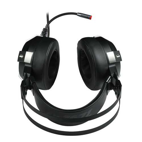 Ajazz AX361 Virtual 7.1 Surround Sound USB Wired Gaming Headset with LED Lights - Perfect for PC Gaming, Streaming & Online Meetings