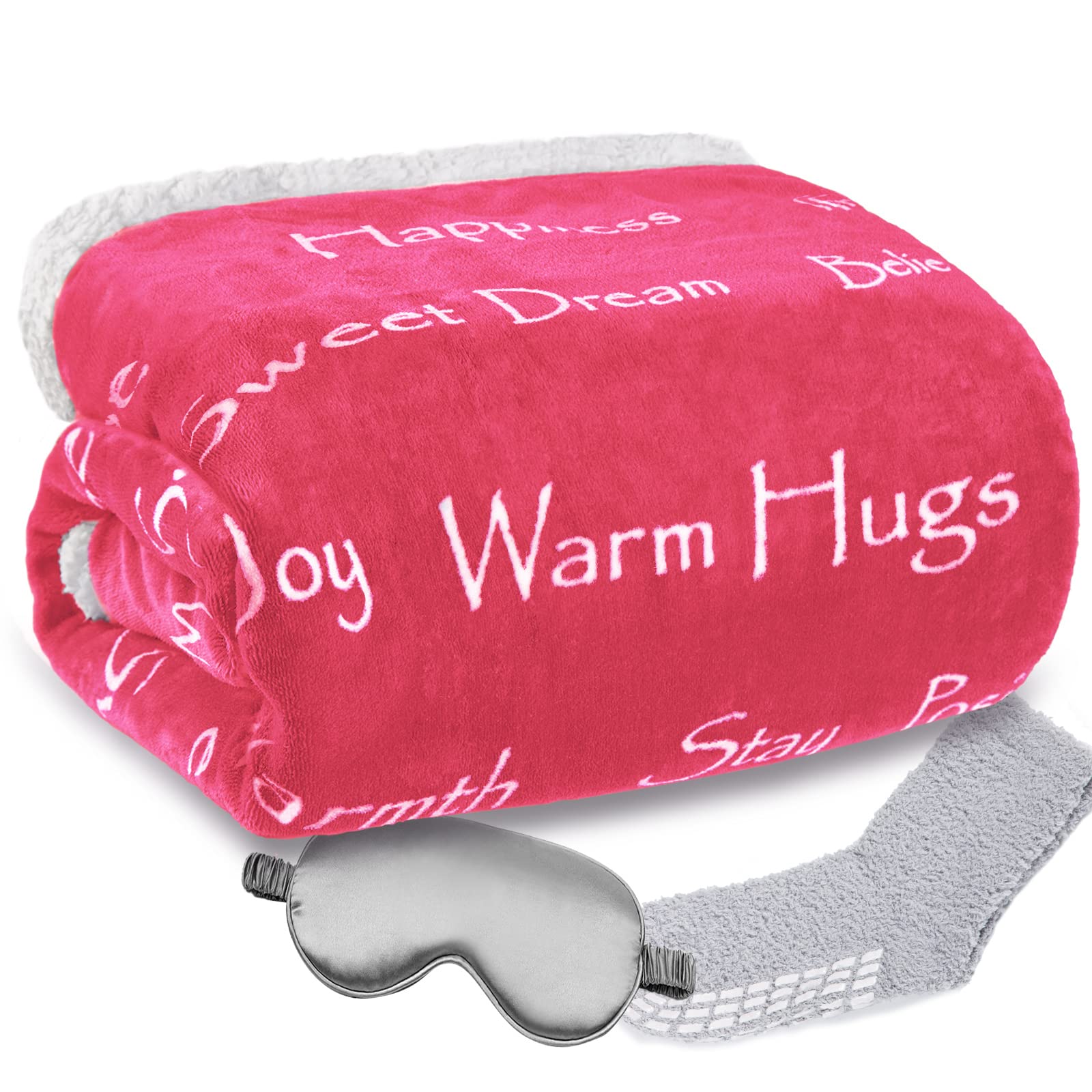 BESTSWEETIE Soft Sherpa Throw Blanket for Women - 50