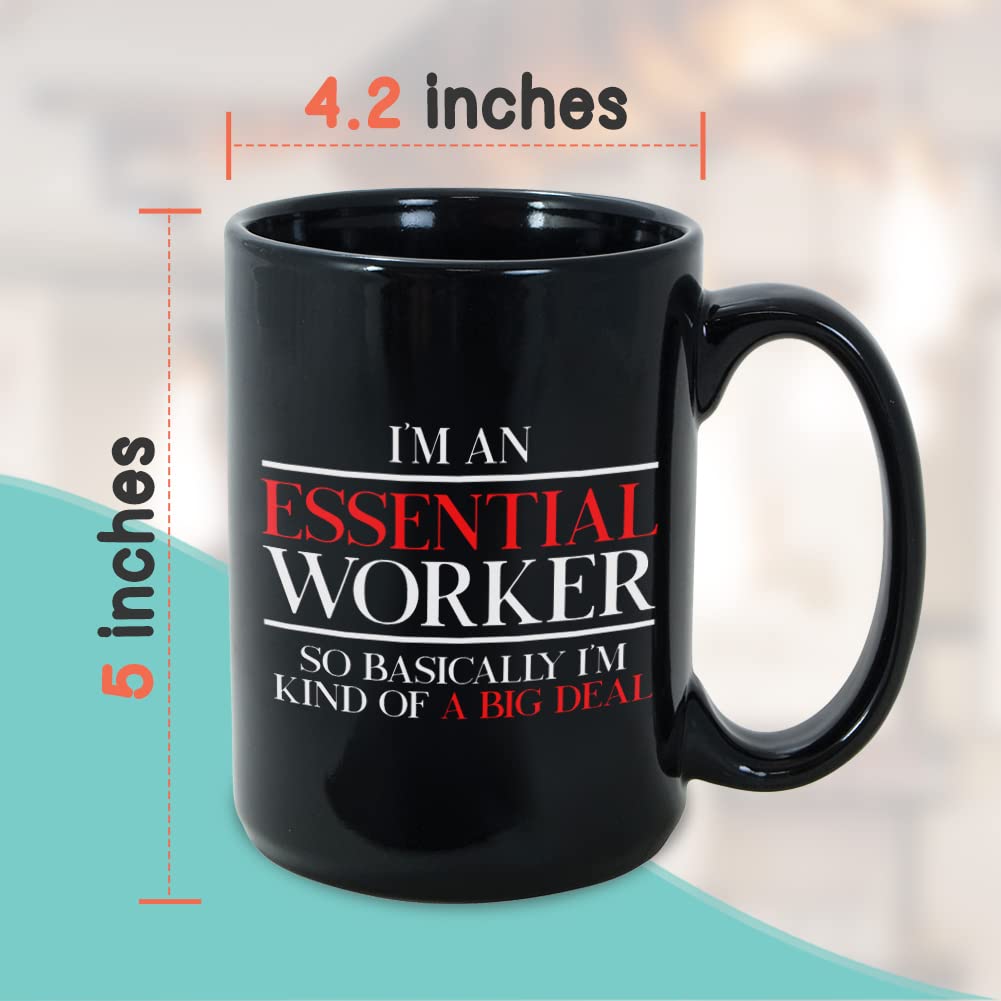 15 oz Black Bubble Hugs Appreciation Coffee Mug - Perfect Employee Gift, Teacher Appreciation Present, Retirement Gift for Boss or Principal - Ideal for Office Use, End of Year Celebrations & Daily Coffee Breaks