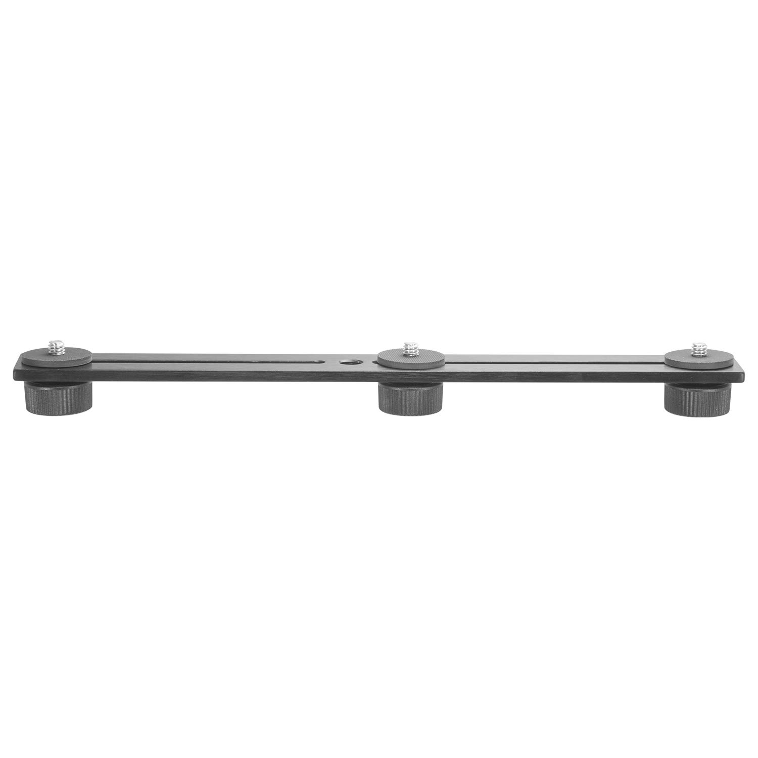 iBOLT 10 Inch Professional Tripod Camera Slider Bar with 3 Screw Attachments - Compatible with DSLR, GoPro, Smartphones & Tablets - Perfect for Vlogging, Filmmaking & Photography - Includes Phone/Tablet Holder for Multi-Device Use - Ideal for Adding Microphones, LED Lights & Camera Accessories