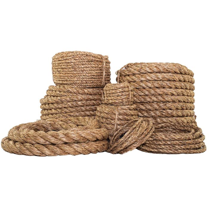 SGT KNOTS 3/4 Inch x 400 Ft Natural Twisted Manila Rope - 3 Strand Hemp Rope for Crafts, DIY Projects, Home Decor, Climbing | Indoor & Outdoor Use for Decorative, Marine, Gardening, and Camping Needs