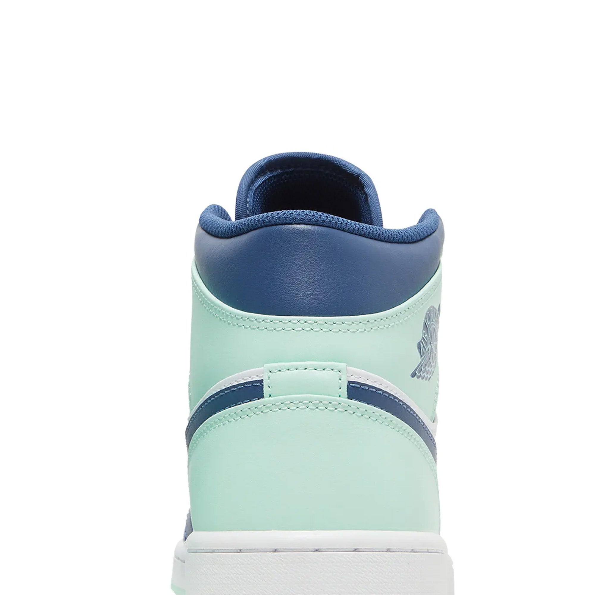 Air Jordan 1 Mid 'Mystic Navy Mint Foam' Sneakers (2022) - Men's Basketball Shoes for Casual Wear & Street Fashion