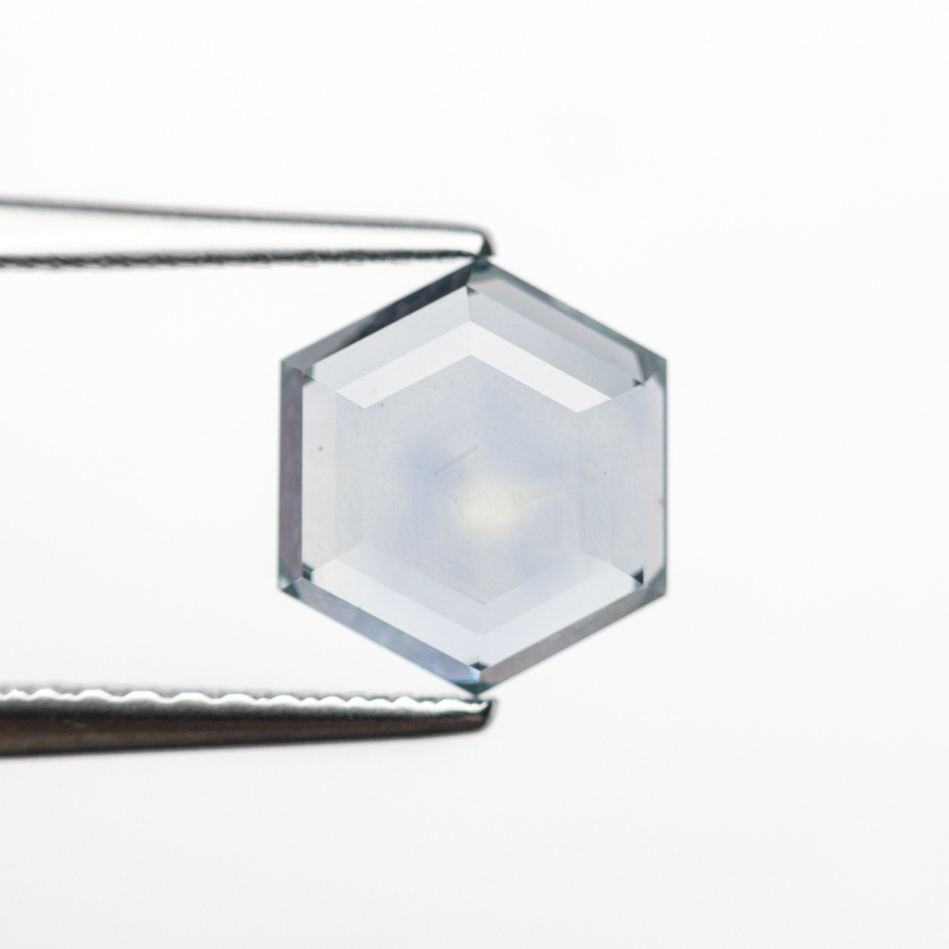 1.96ct Hexagon Portrait Cut Sapphire - 8.20x7.08x2.94mm Natural Blue Gemstone for Jewelry Making, Engagement Rings & Unique Gifts