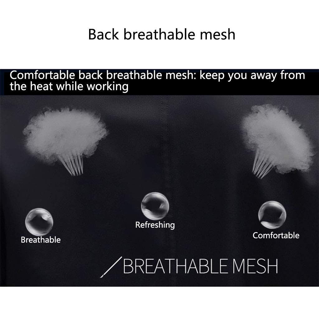 FJL Unisex Chef Jacket - Breathable Mesh Ventilation with Cloth Buttons for Professional Cooking & Kitchen Work | Ideal for Chefs, Catering & Culinary Students