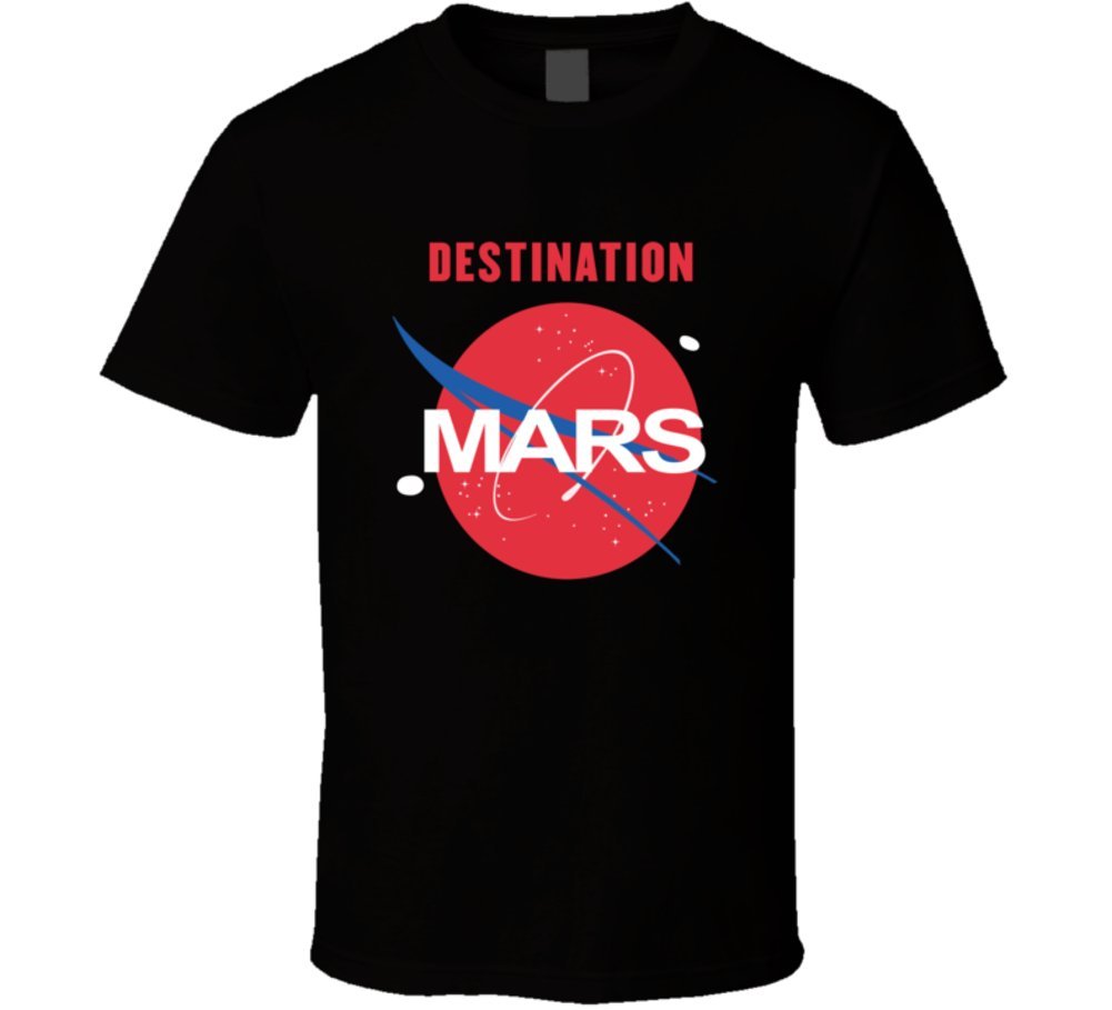 NASA Mars Mission Space Travel Planetary T-Shirt - Cool Astronaut Tee for Science Lovers & Space Enthusiasts - Perfect for Casual Wear, Cosplay & Gift Giving