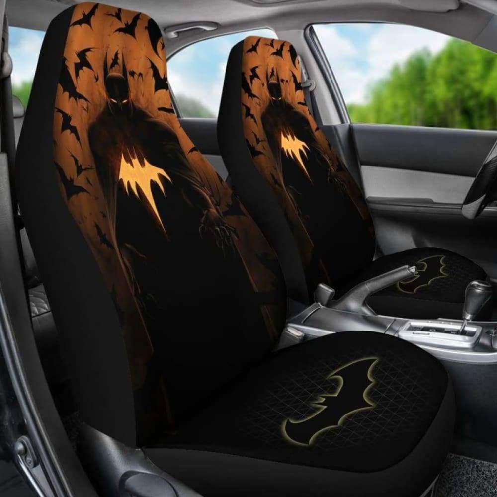 Batman 2019 Car Seat Covers - Premium Superhero Auto Accessories for DC Fans - Perfect for Cars, Trucks & SUVs - Great Gift for Comic Lovers