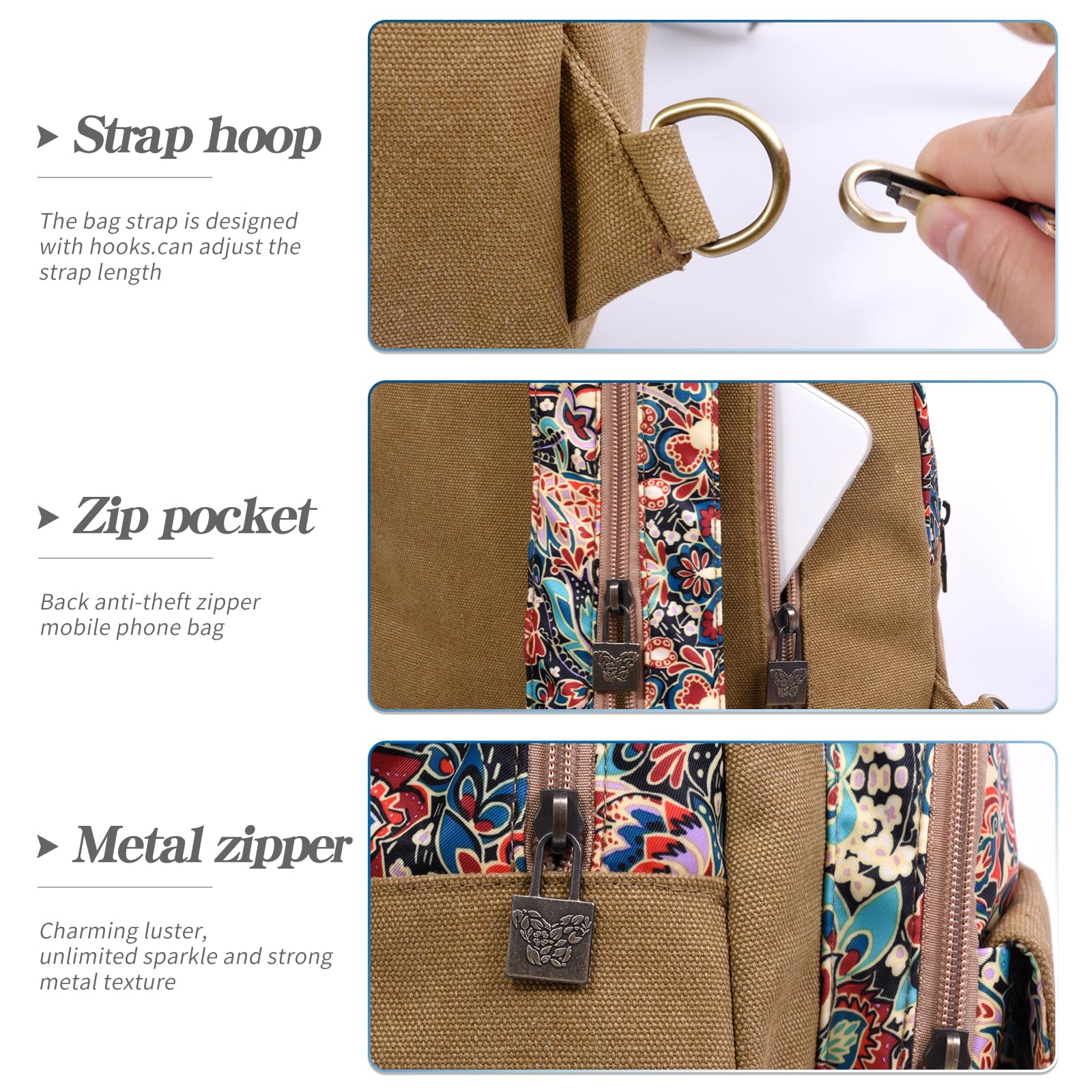 Premium Black Butterfly Women's Backpack - Stylish Crossbody Sling Bag for Travel, Hiking & Daily Use | Comfortable Chest Daypack (Khaki) | Perfect for Commuting, Outdoor Adventures & College Campus