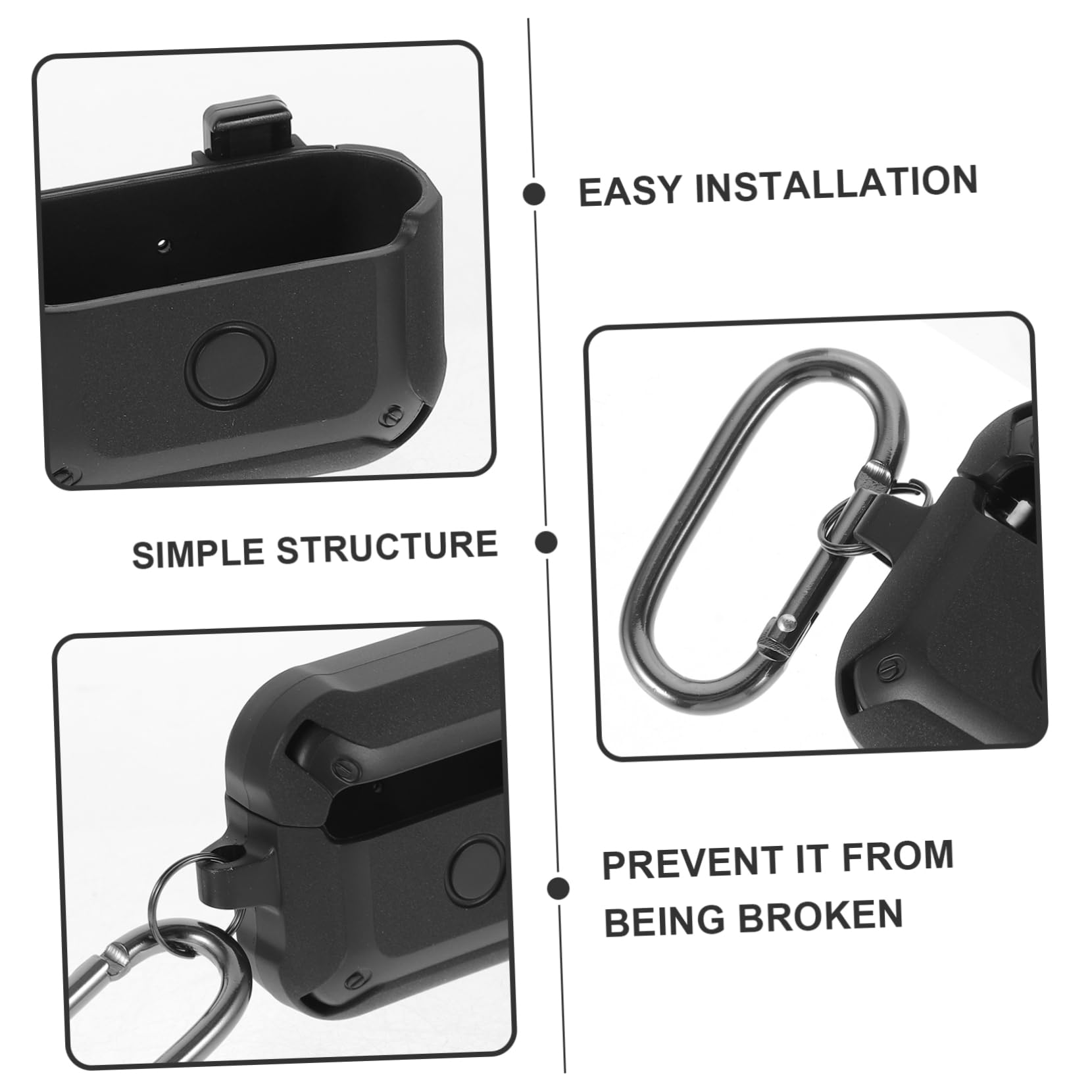 Veemoon Professional Protective Case for 4 Lightweight Earphone Charging Box Cover - Durable Shockproof Cover for Wireless Earbuds - Perfect for Travel, Gym, and Daily Use