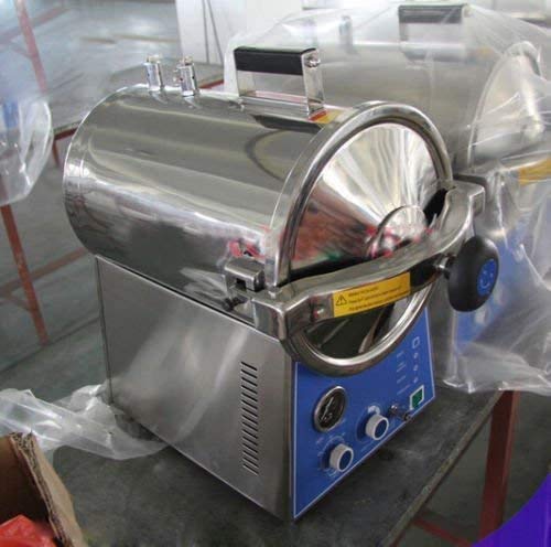24L Table Top Stainless Steel Portable Autoclave Sterilizer Machine - Lab Equipment for Medical, Dental & Tattoo Use | TM-T24J | Compact Steam Sterilization for Clinics, Salons & Research Facilities