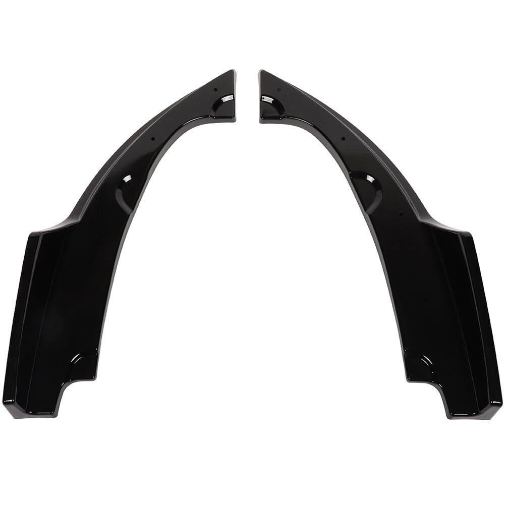 FINDAUTO PP Rear Bumper Lip Body Kit Spoiler for 2016-2019 Honda Civic Sedan - Lower Side Lip Canards Diffuser Splitter Apron Valence - Enhances Aerodynamics & Sporty Look for Street Racing & Car Shows