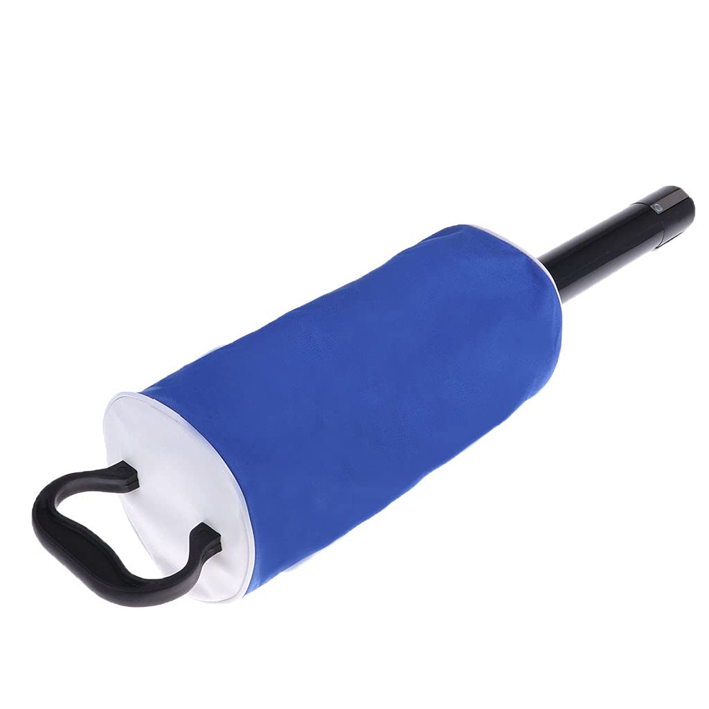 Premium Golf Ball Shag Bag & Picker Upper Tool - Holds 70 Balls - Durable Plastic Tube with Front Collector (Blue) - Perfect for Driving Range Practice, Course Cleanup & Golf Training Accessories