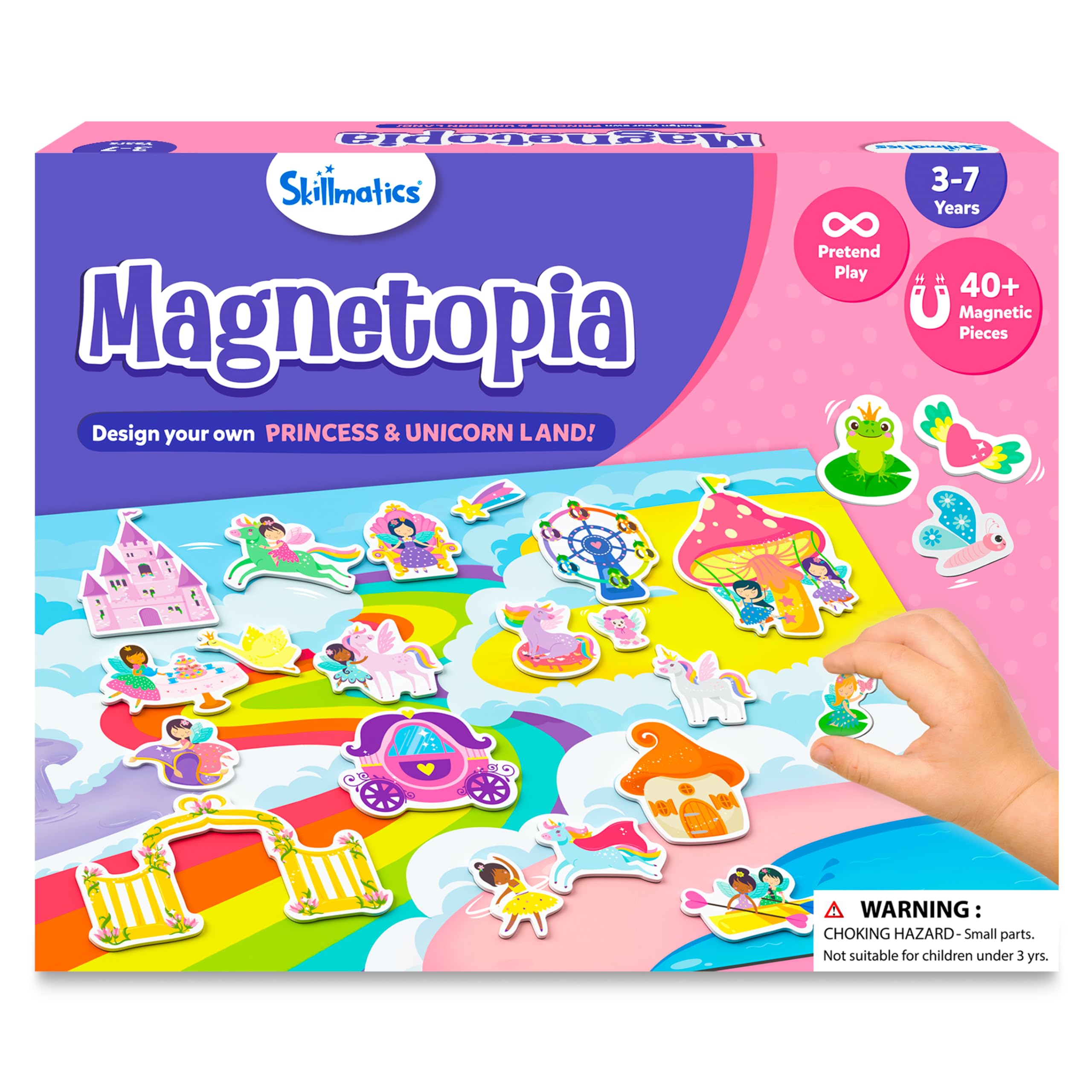 Magnetopia Princess Unicorn Toy Set - 40+ Magnetic Pieces for Kids Ages 3-7 | Pretend Play & Preschool Learning Gift