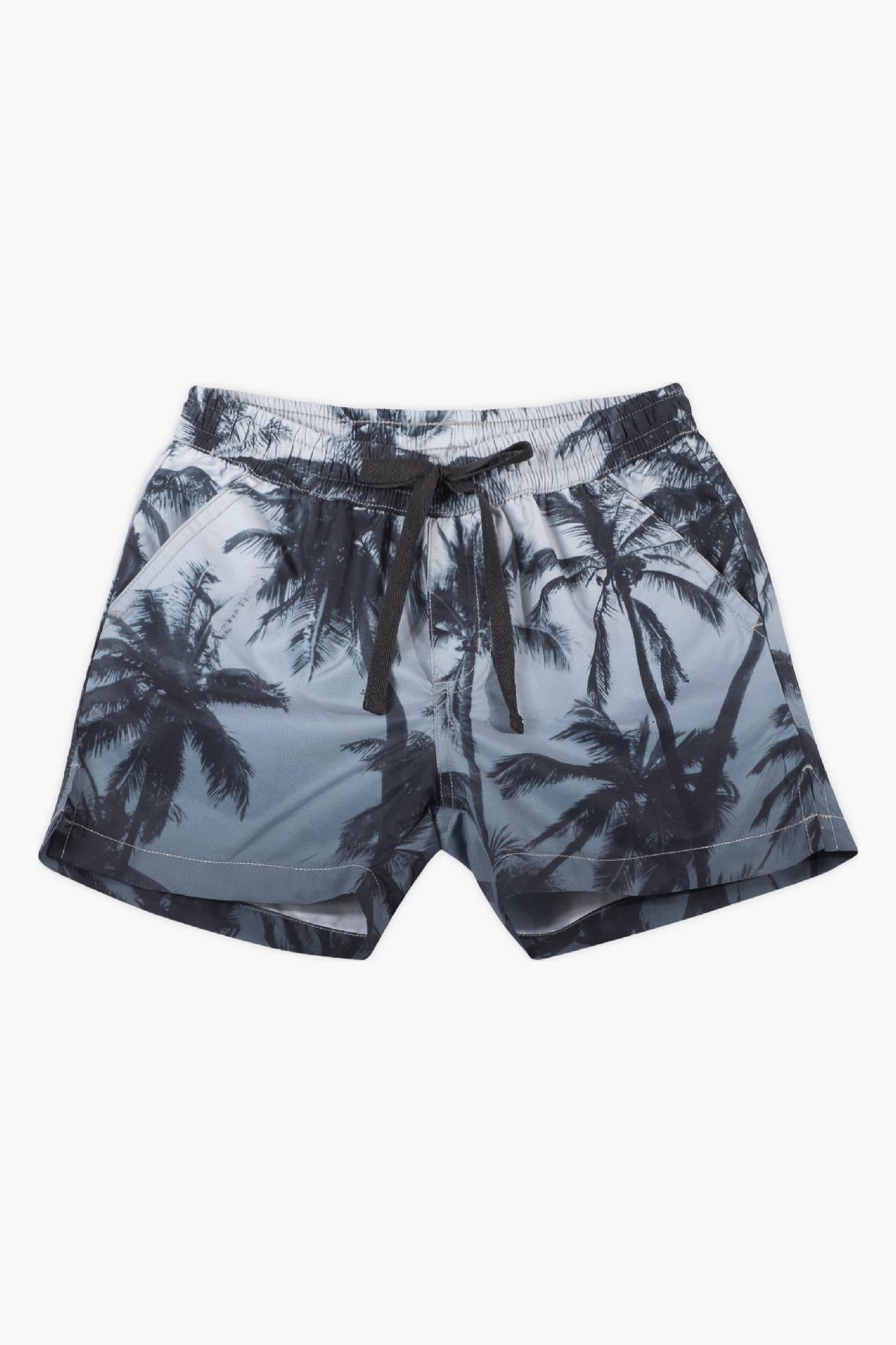 Boys' Shorts with Paper Wings & Night Palms Print - Quick-Dry Swim Boardshorts for Kids Size 14 - Perfect for Beach, Pool & Summer Activities