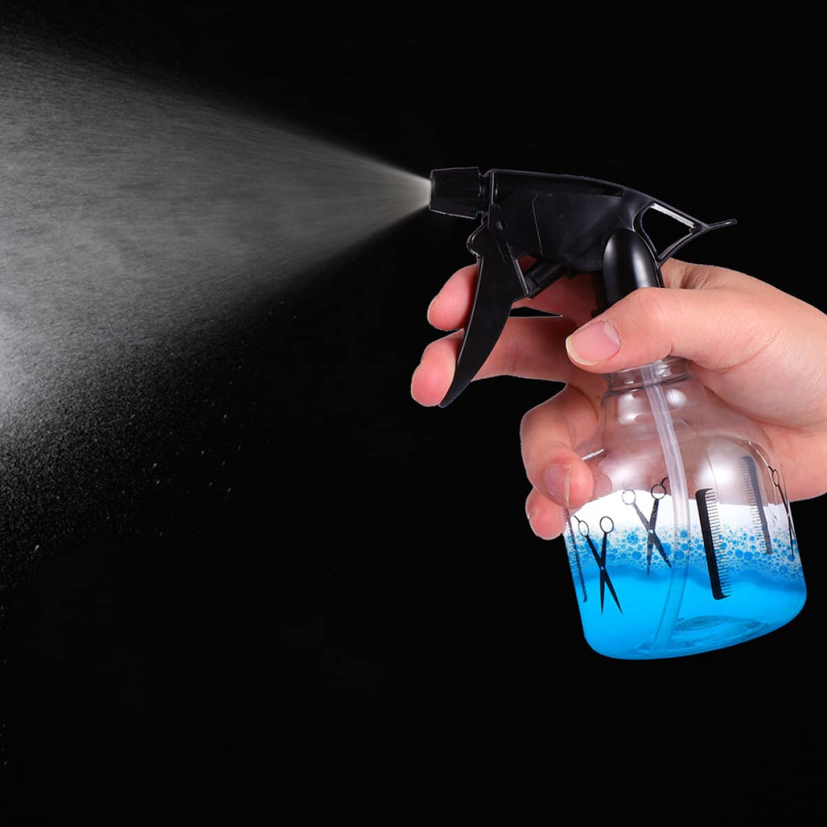 Minkissy Continuous Spray Bottle - Fine Mist Hair & Water Sprayer for Salon, Barber, Styling & Plant Care - Perfect for Hair Styling, Moisturizing & Gardening