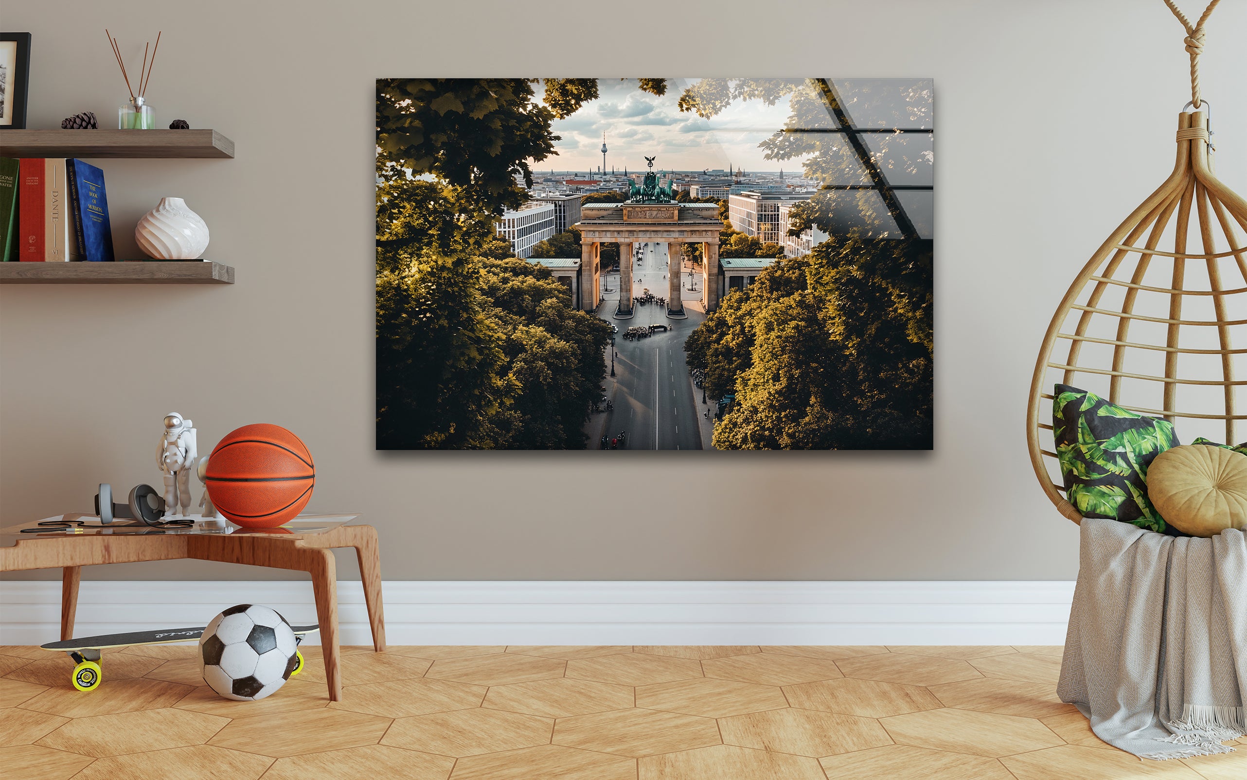 Berlin Landscape Glass Wall Art - Modern Home Decor for Living Room, Bedroom & Office - Stunning Cityscape Design for Interior & Gifts