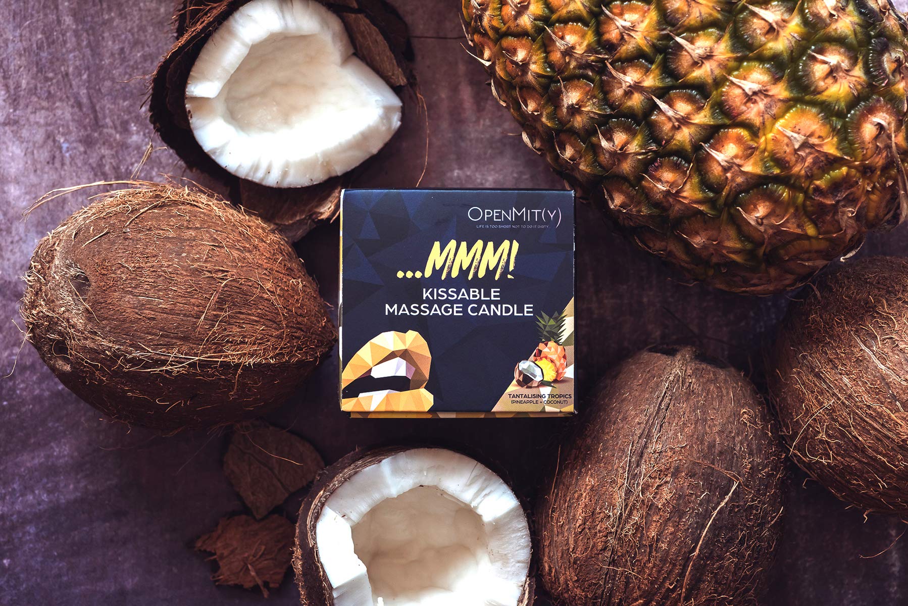 Sensual Massage Oil Candle - Pineapple Coconut Scented Romantic Melt Candle for Couples, Relaxing Aromatherapy & Intimate Massage Gifts - Perfect for Date Nights & Spa Treatments