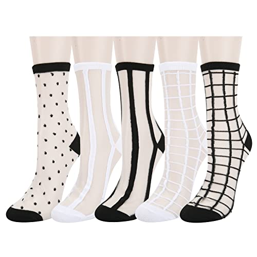 5 Pack-polka Dot Striped Plaid